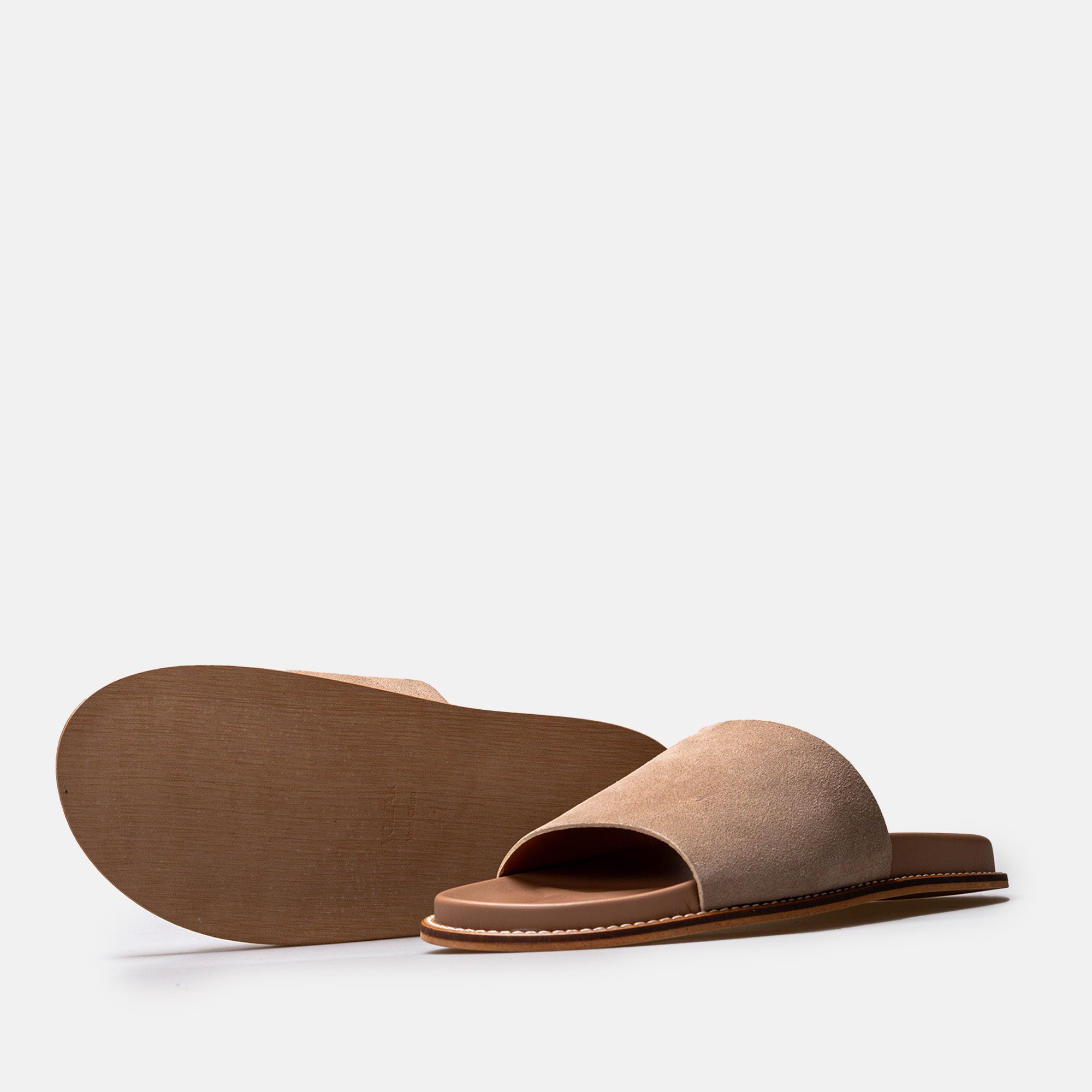 Volzak 521 Sandale en daim Beige