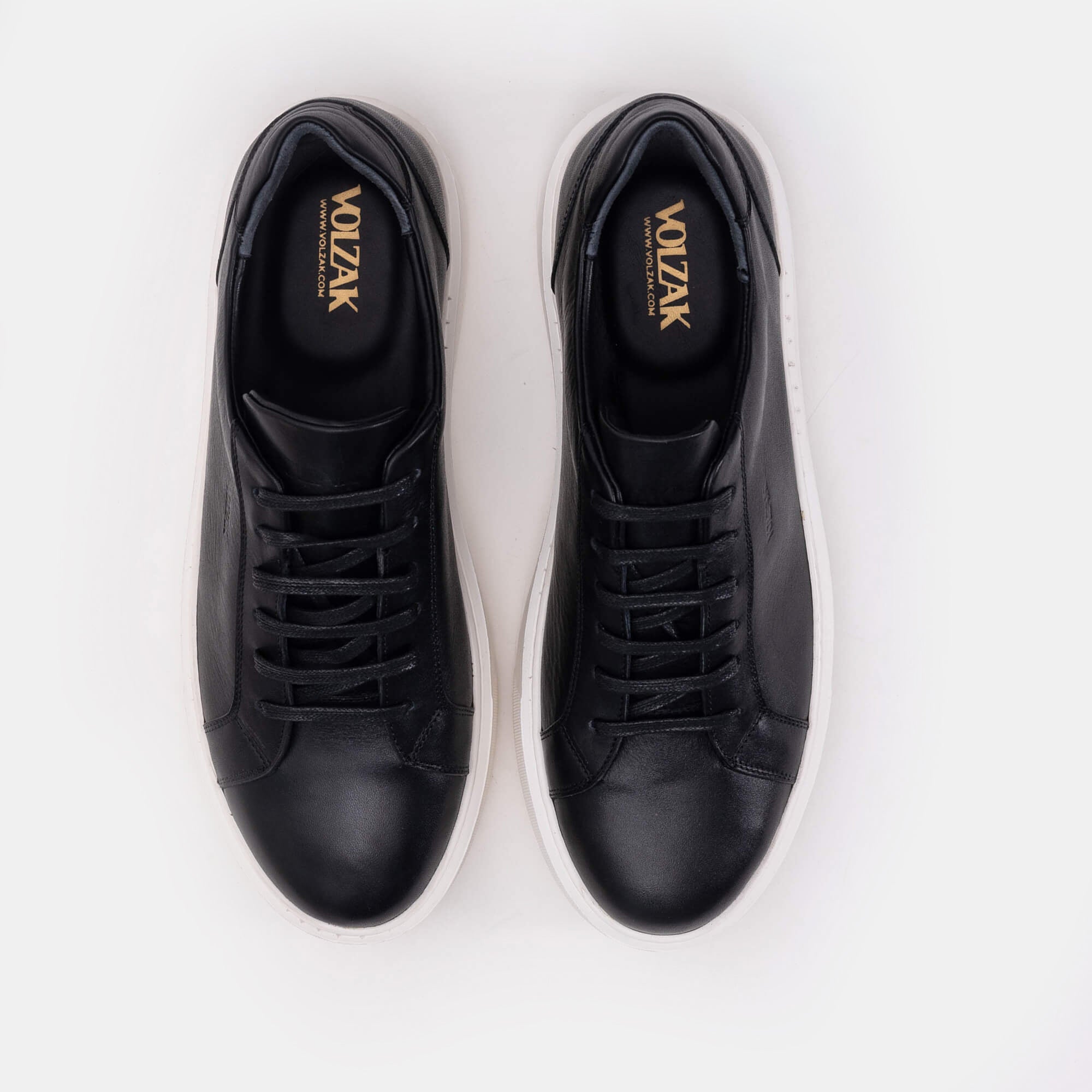 Volzak 6041 S Basket en cuir Noir