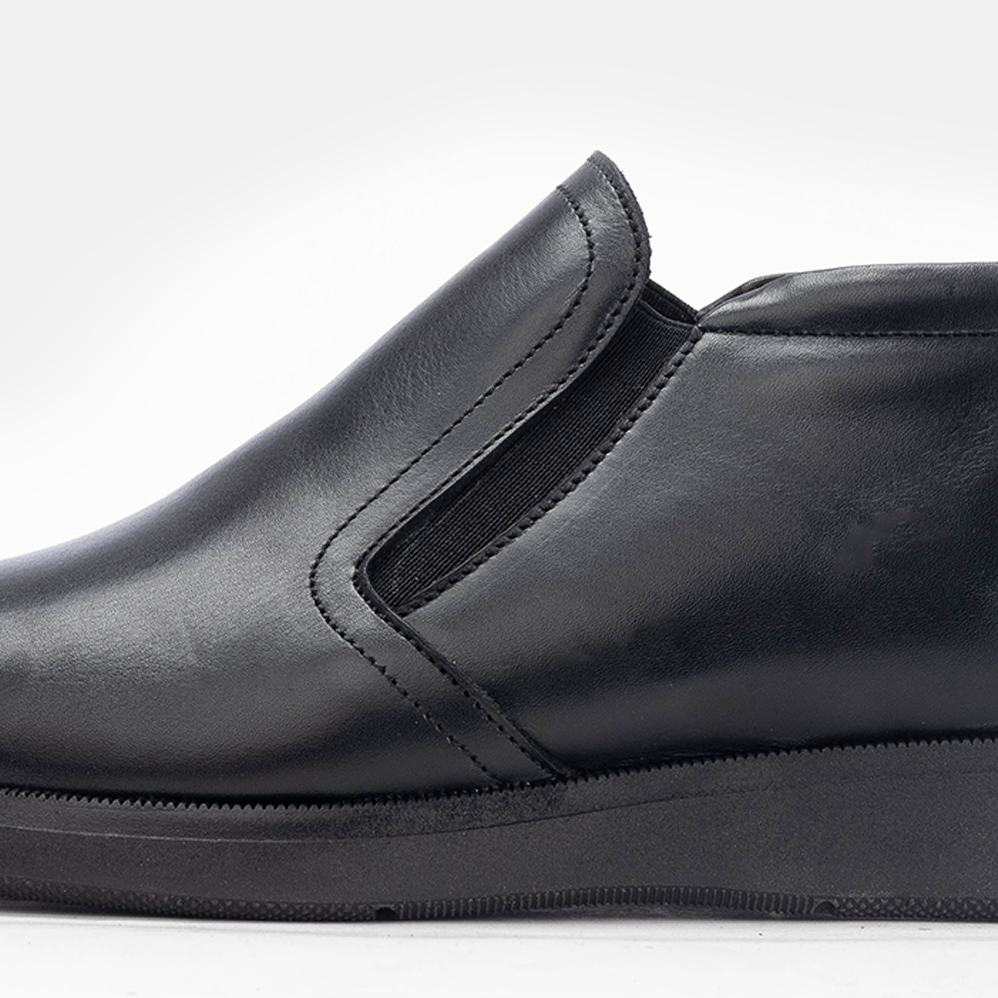 Volzak 5160 demi botte cuir noir