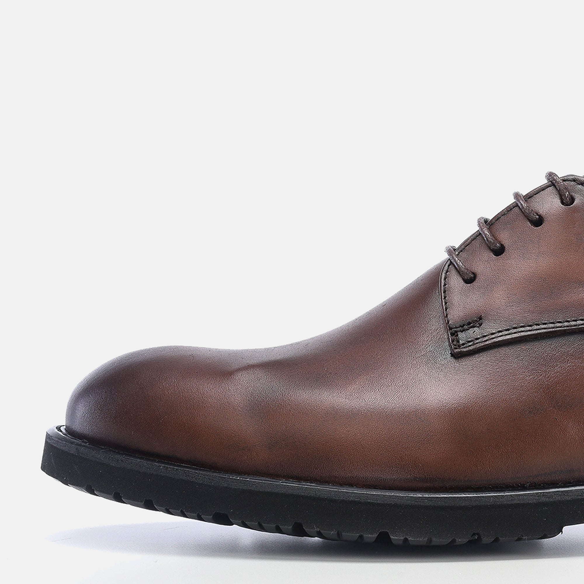 Volzak 5165 chaussure cuir marron vintage