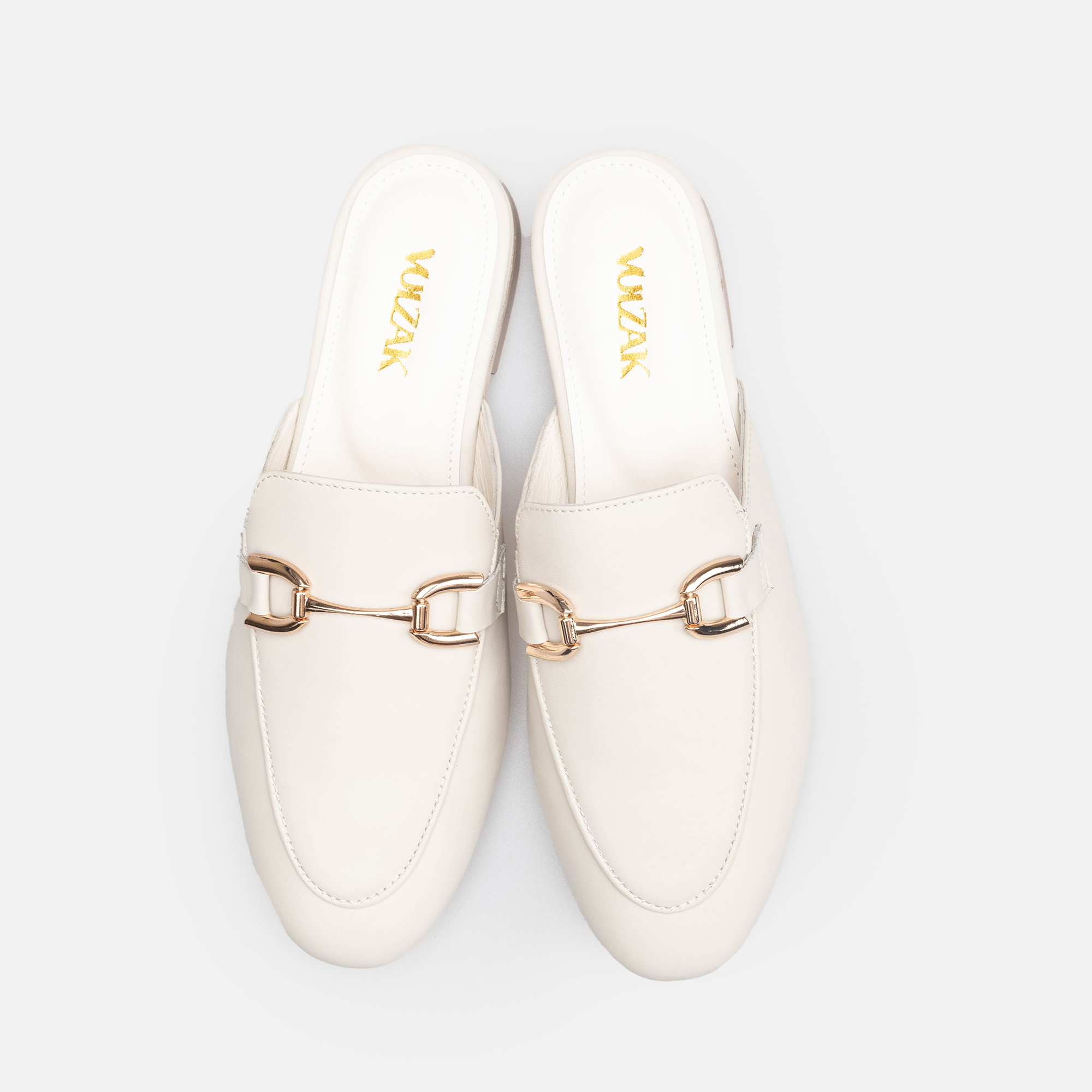 Volzak 3040 Mule en cuir Beige