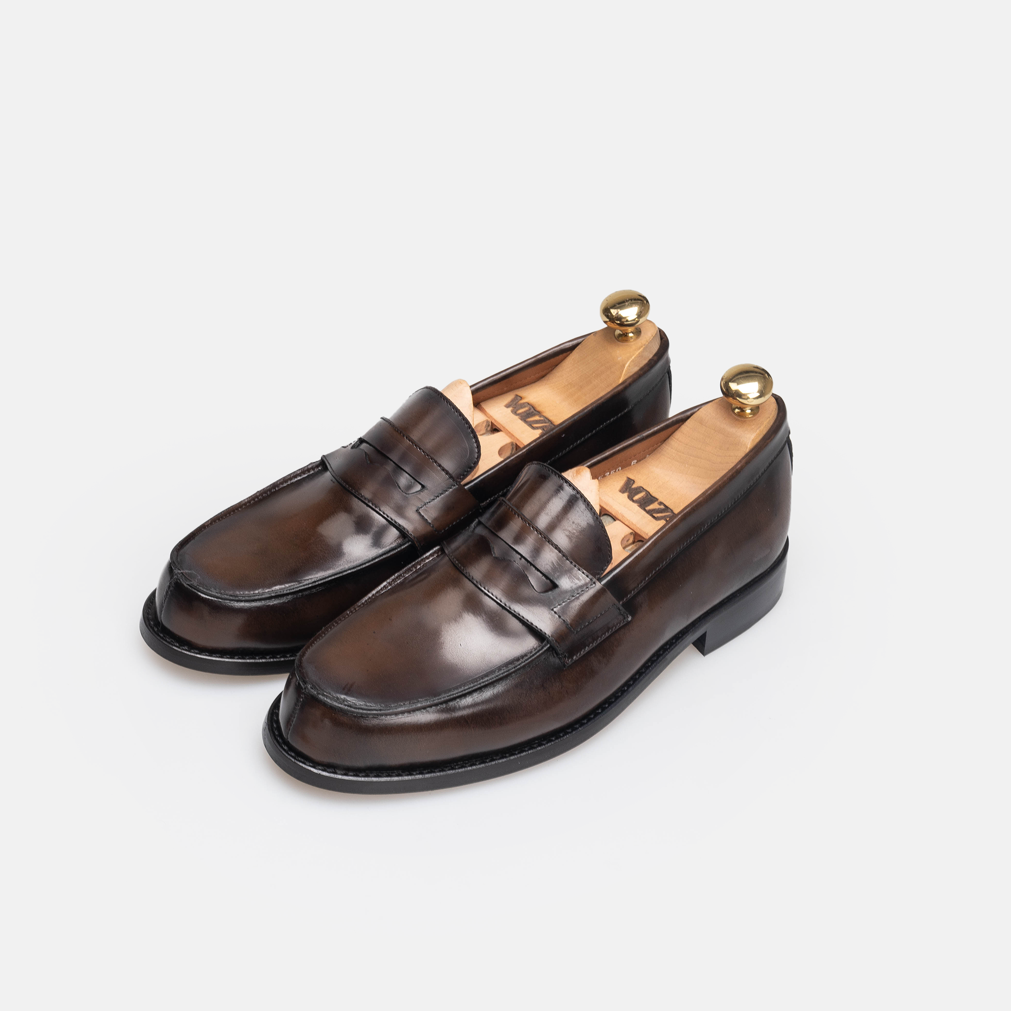 Volzak 5350 chaussure en cuir Démasquable Marron Vintage