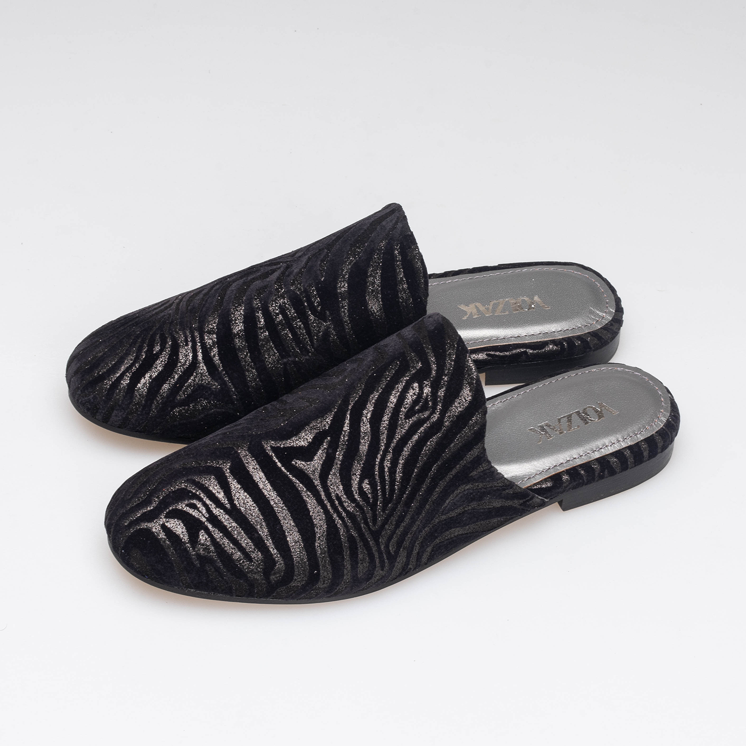 Volzak 3111 Mule en cuir Noir