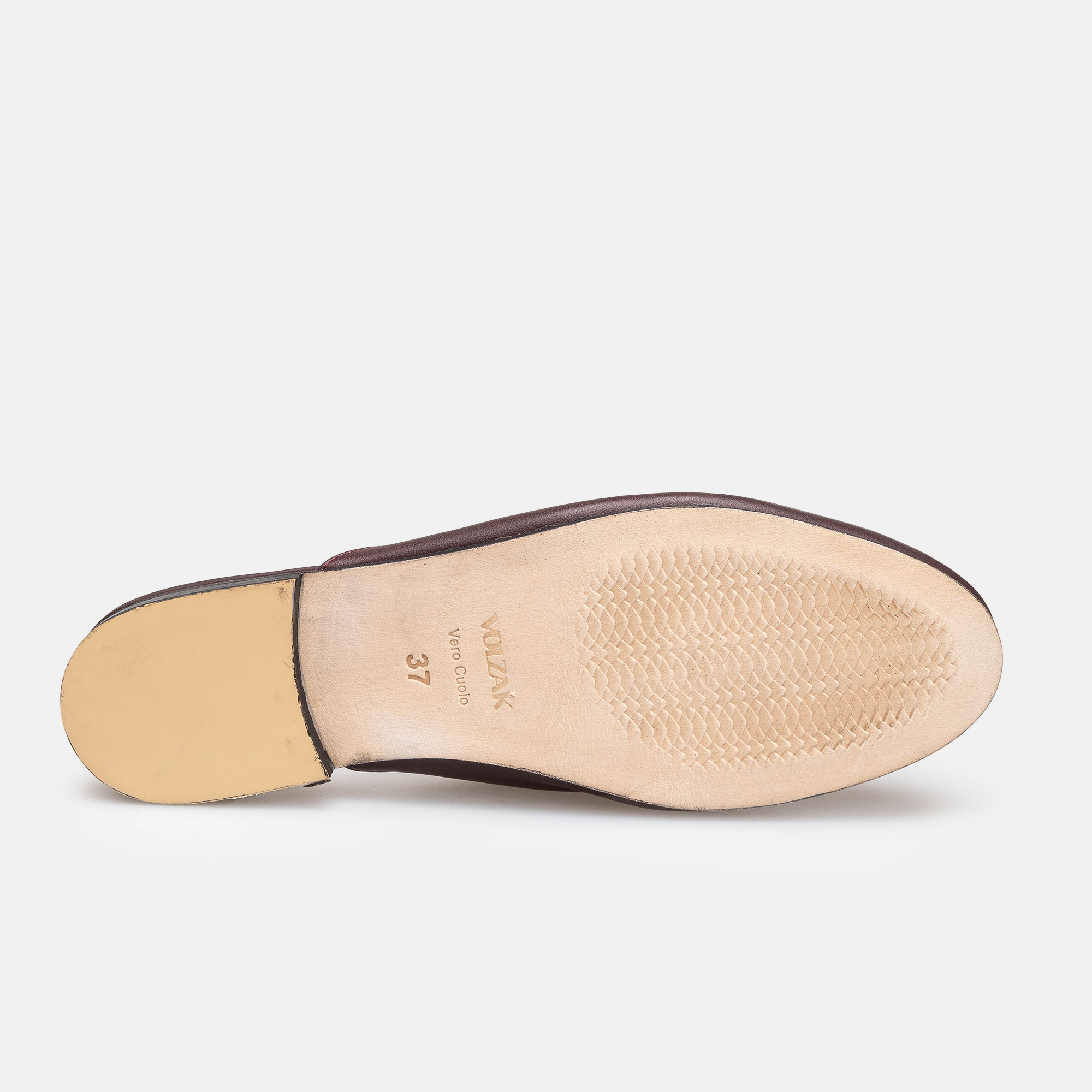 Volzak 3040 Mule en cuir Bordeaux