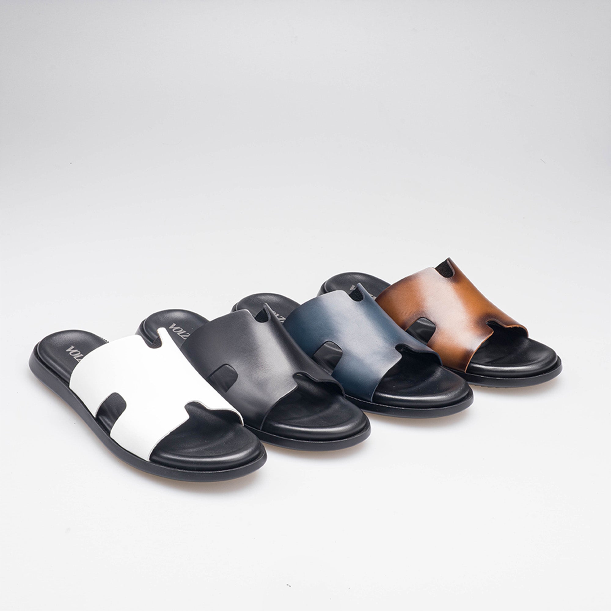 Volzak 5405 Leather Sandal White