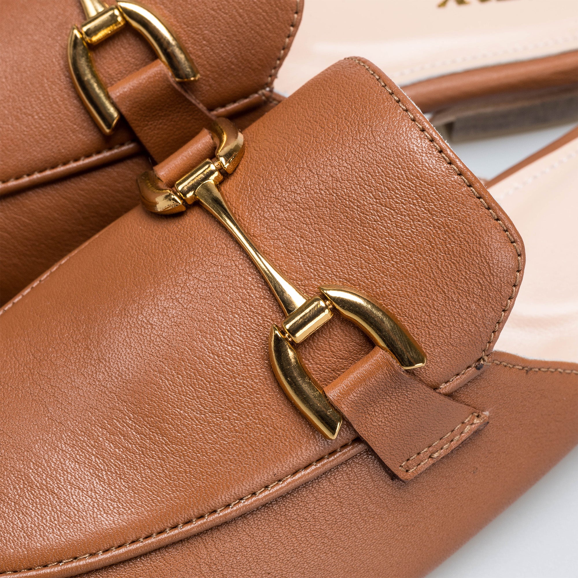 Volzak 3040 Mule en cuir Camel