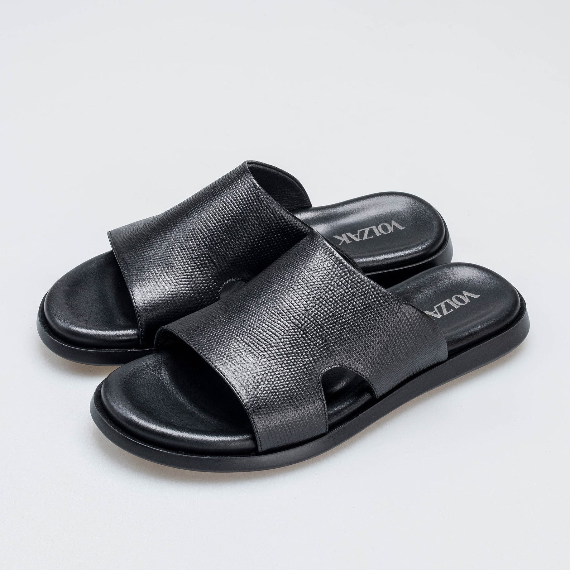 Volzak 5408 Sandale en cuir Noir