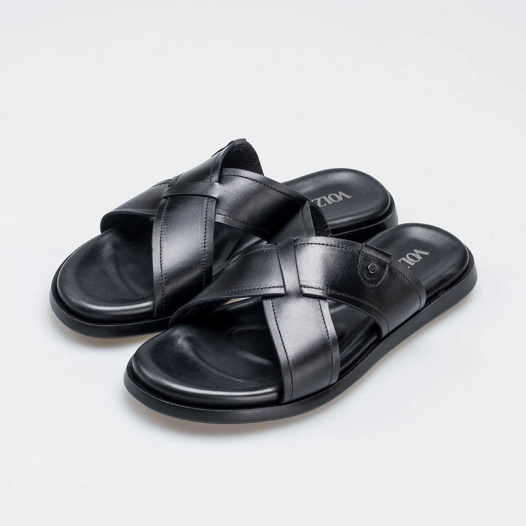 Volzak 5411 Sandale en cuir Noir