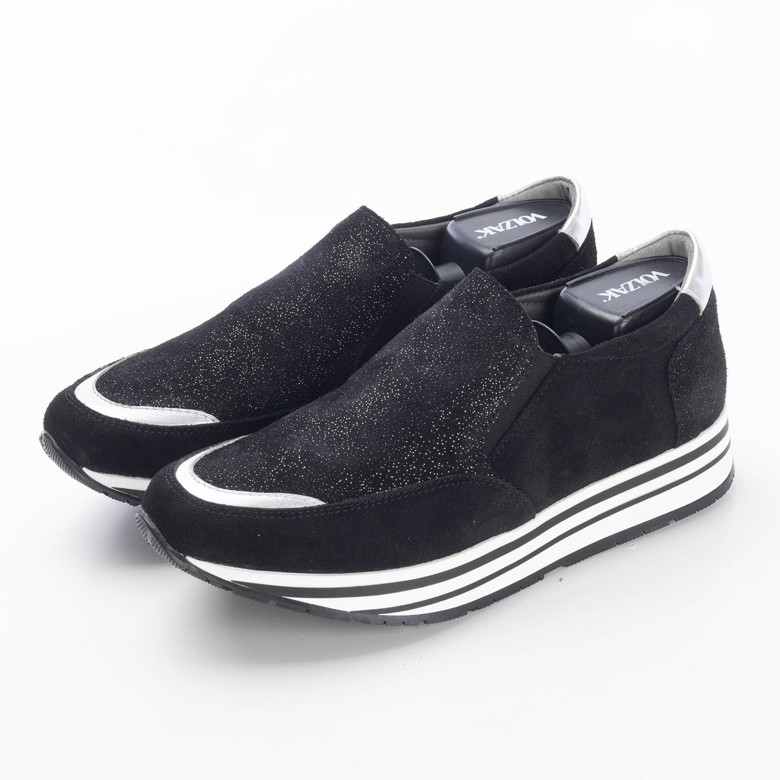 Volzak 144 Basket en daim Noir