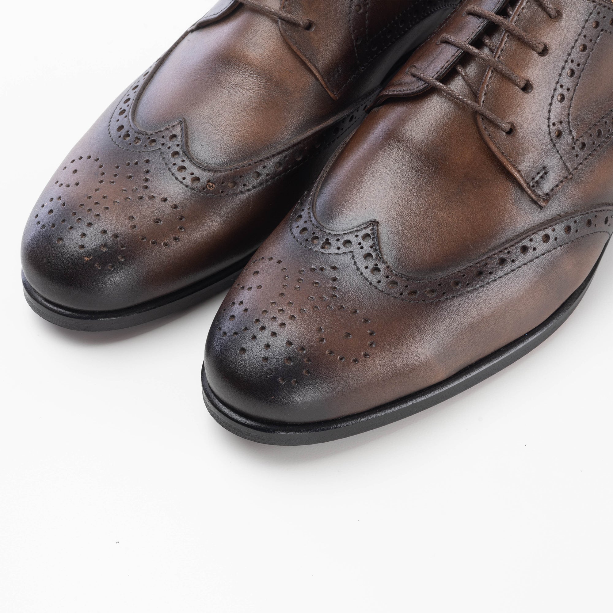 Volzak 5102 Chaussure en cuir Marron vintage