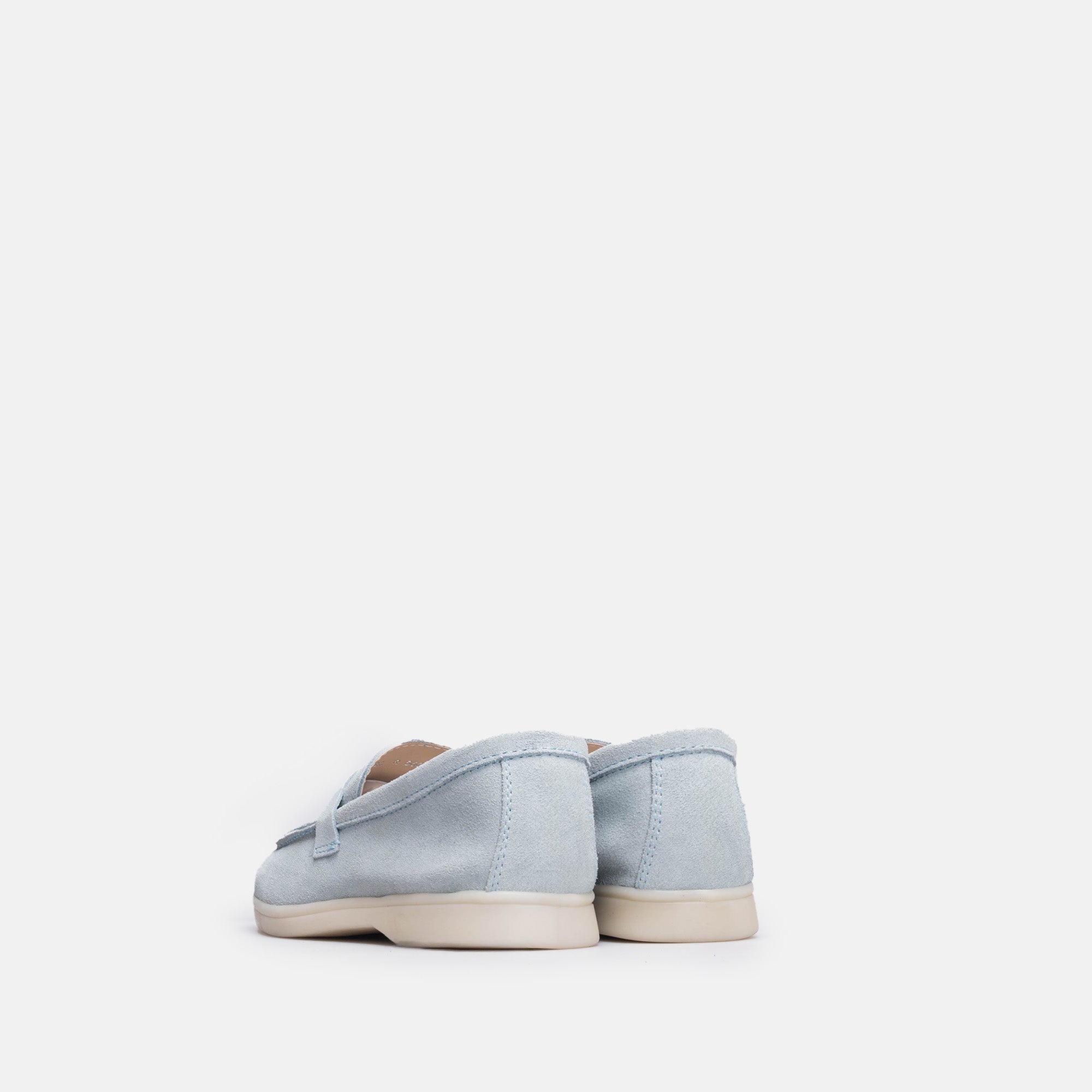 Volzak 32 mocassin en daim Bleu ciel