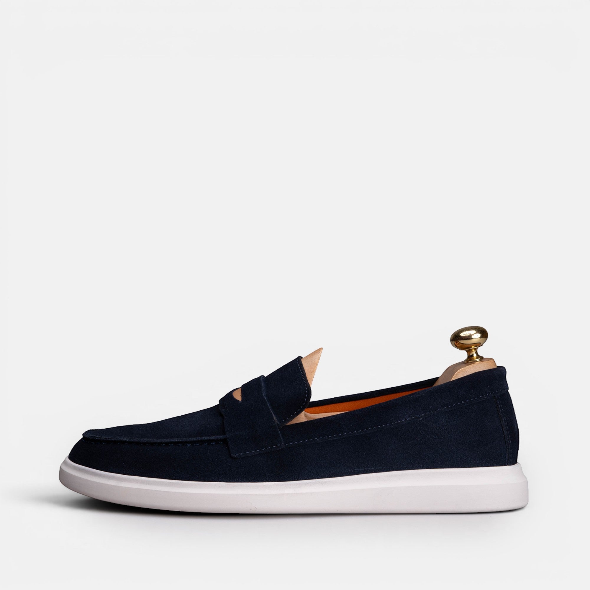 Volzak 711 Mocassin en daim Bleu