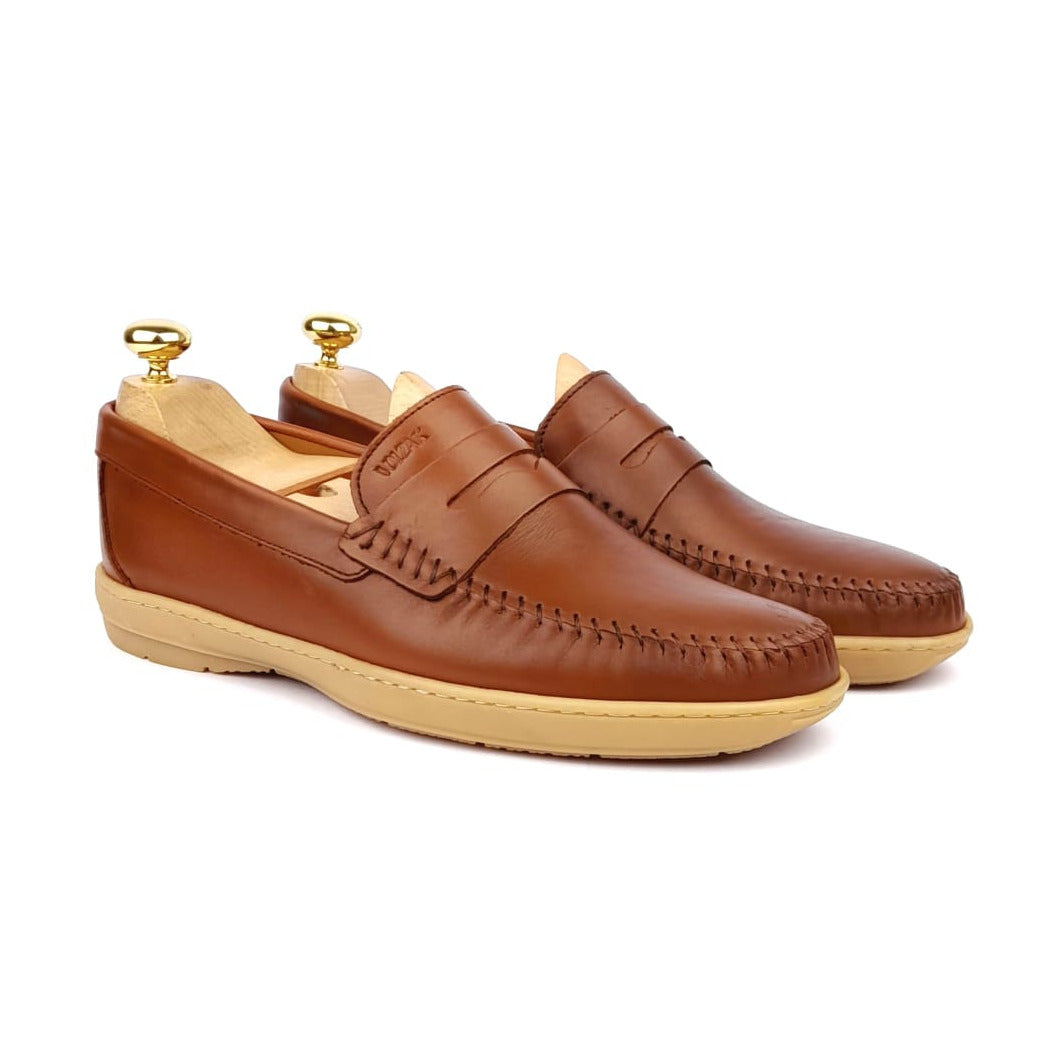 Volzak 07 Mocassin en cuir Camel