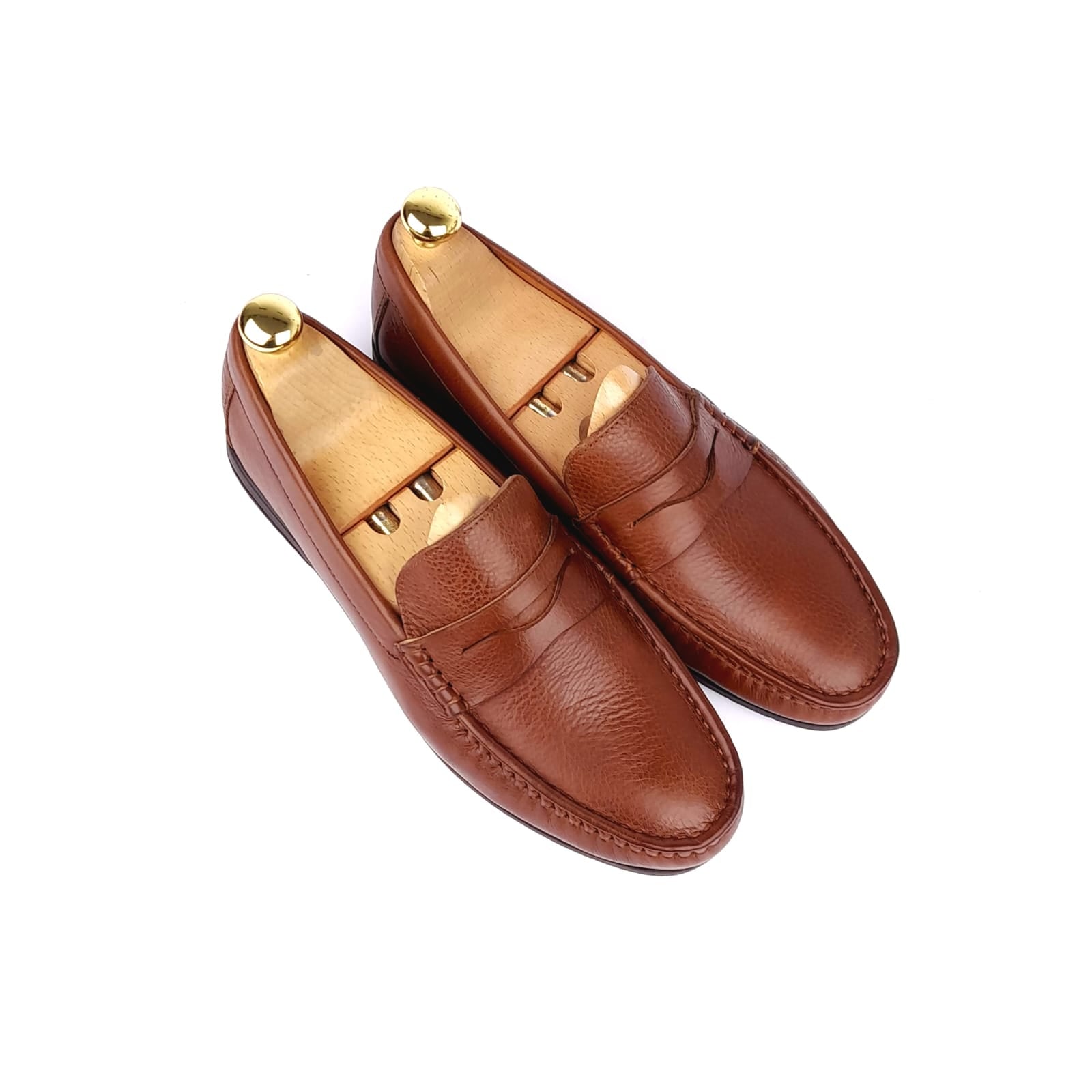 Volzak 099 Mocassin en cuir camel