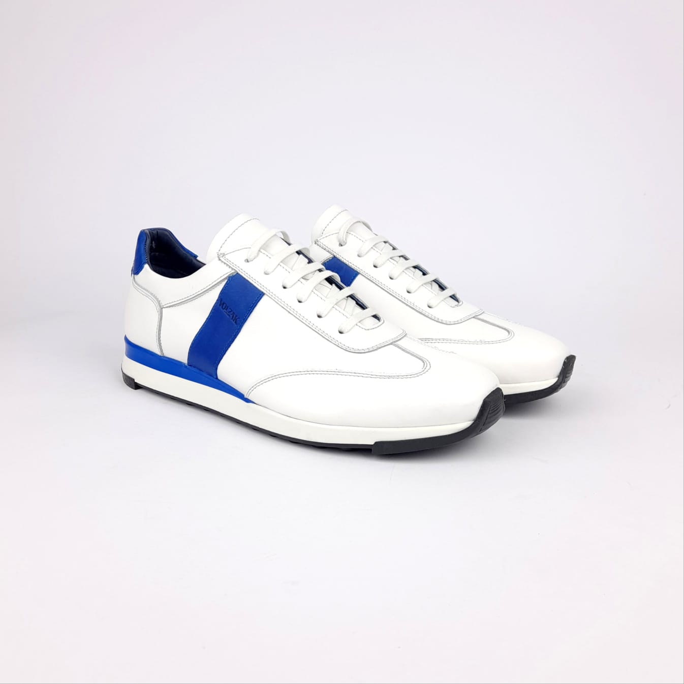 Volzak 6048 Basket en cuir Blanc
