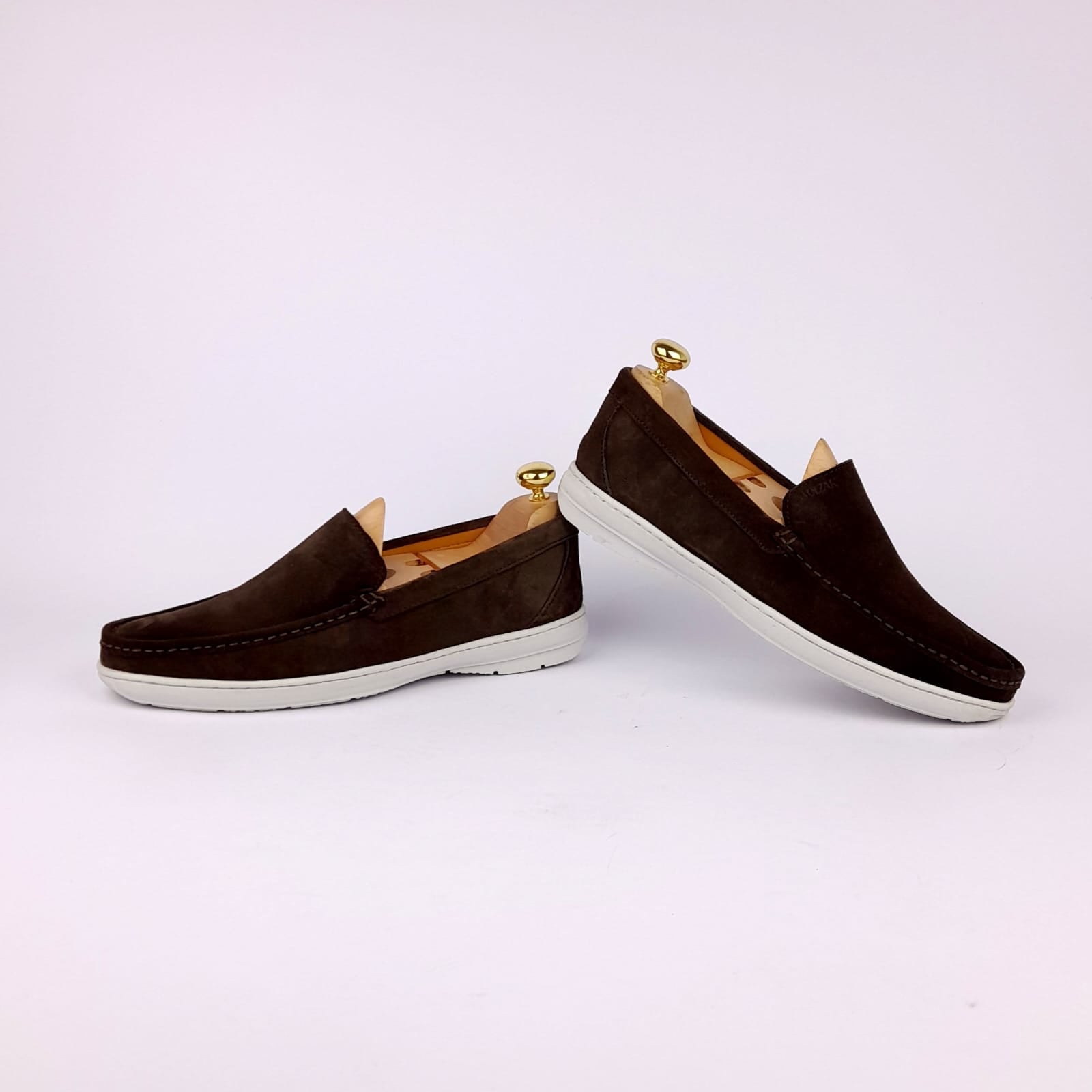 Volzak 03 Mocassin en daim Marron
