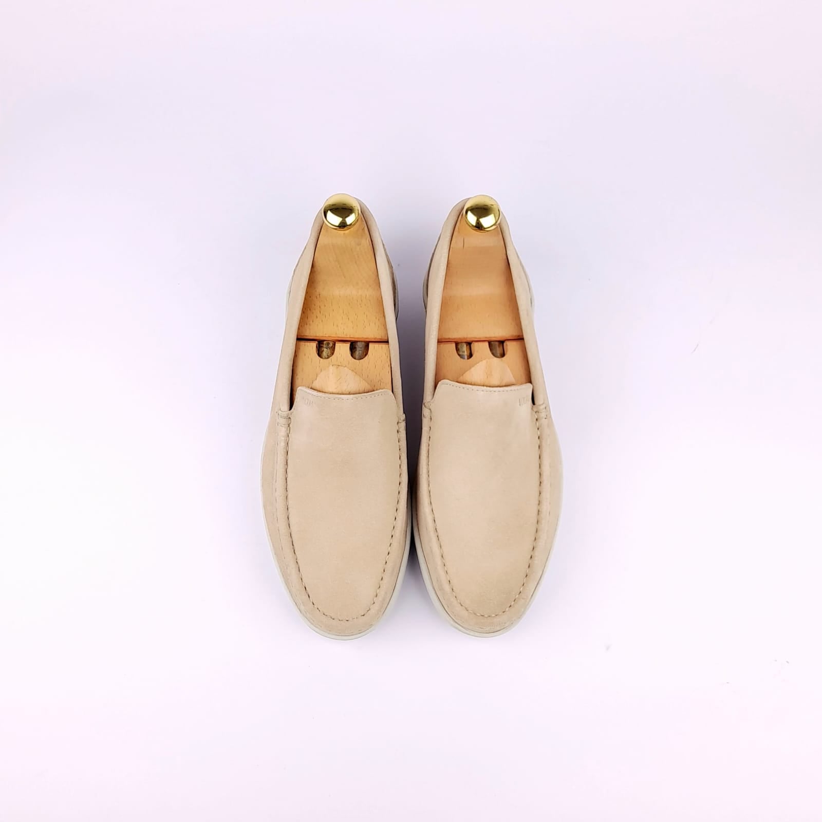 Volzak 03 Mocassin en daim beige