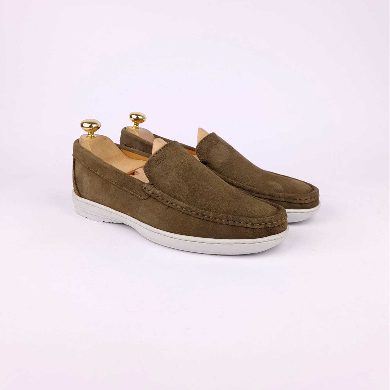 Volzak 03 Mocassin en daim vert