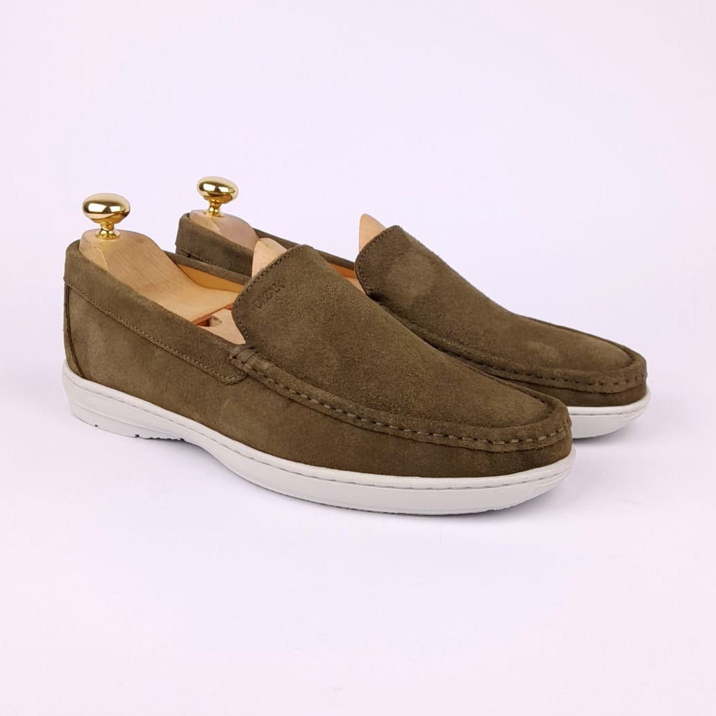 Volzak 03 Green suede moccasin