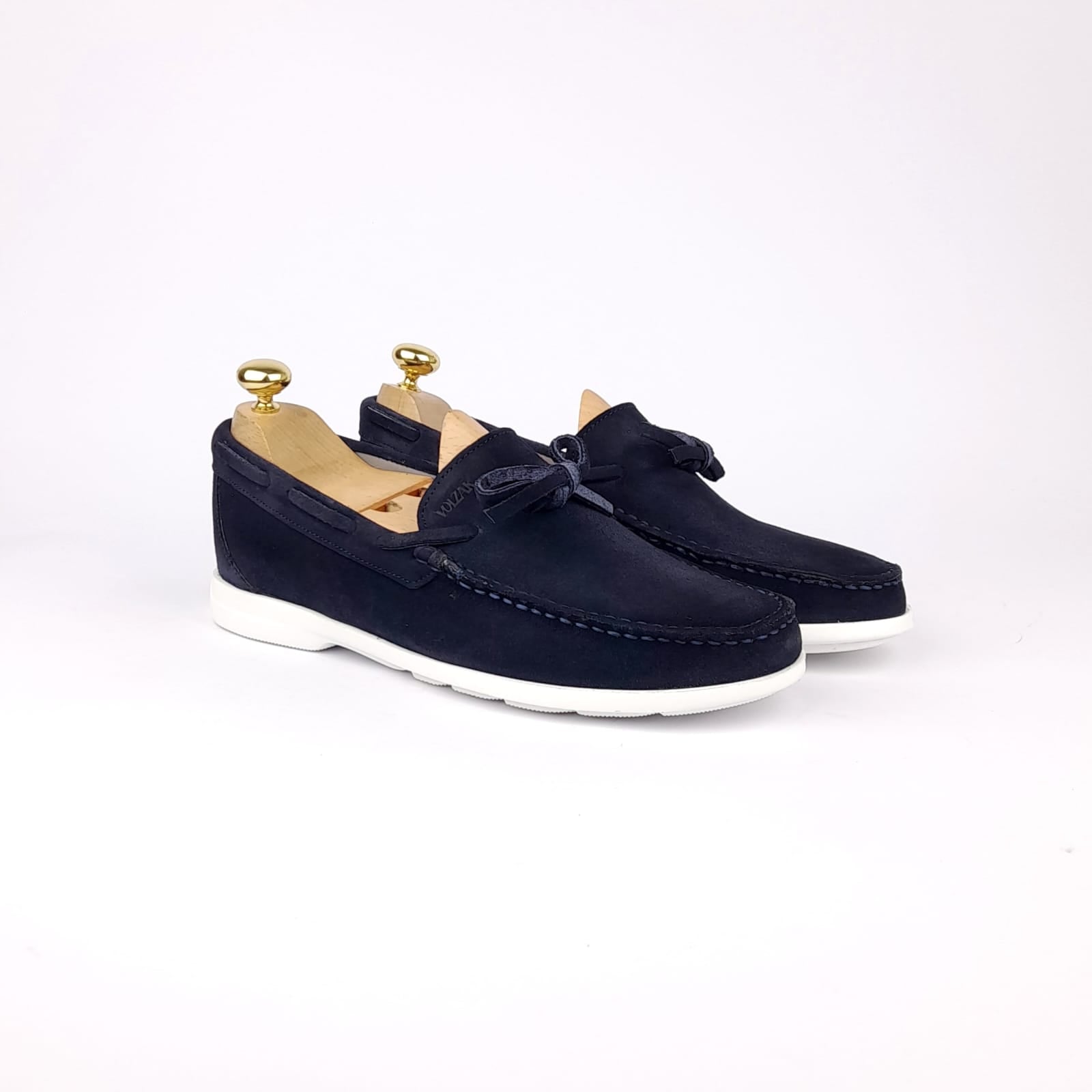 Volzak 05 Mocassin en daim Bleu