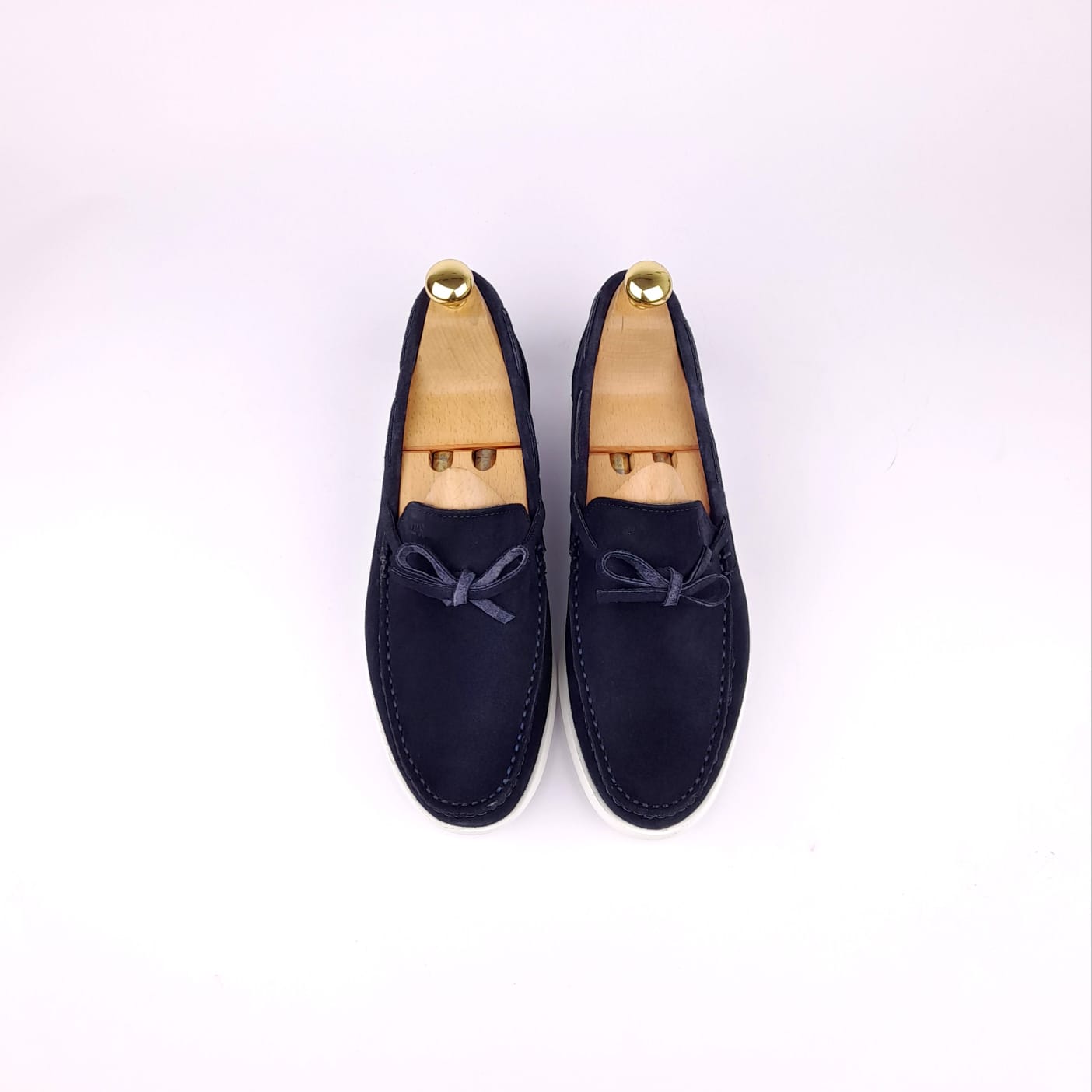 Volzak 05 Mocassin en daim Bleu