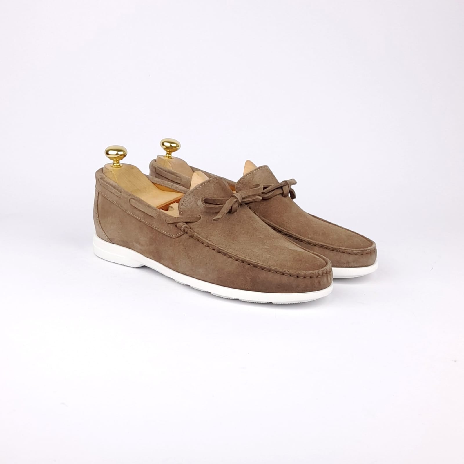 Volzak 05 Mocassin en daim Taupe