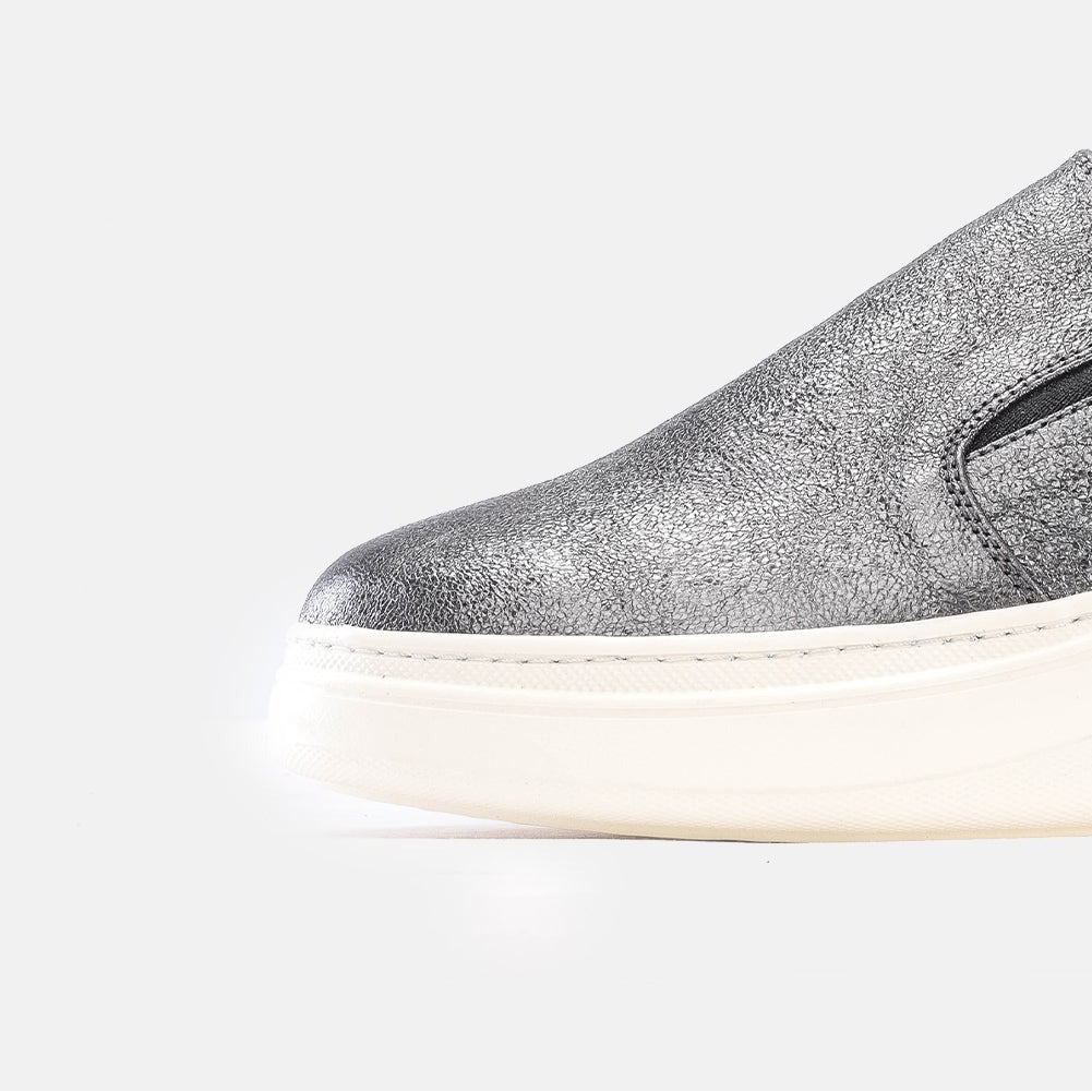 Volzak 02 s Silver Leather Mule