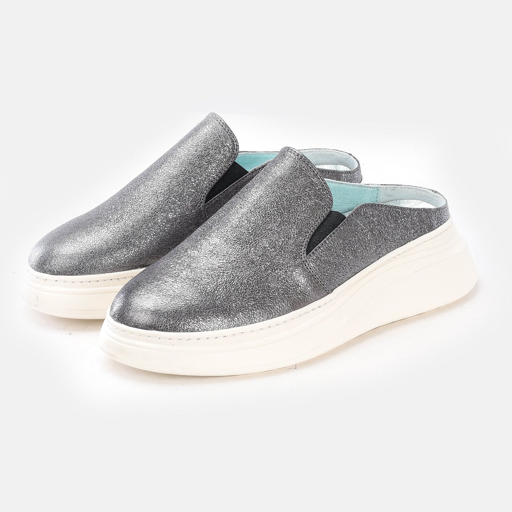 Volzak 02 s Silver Leather Mule