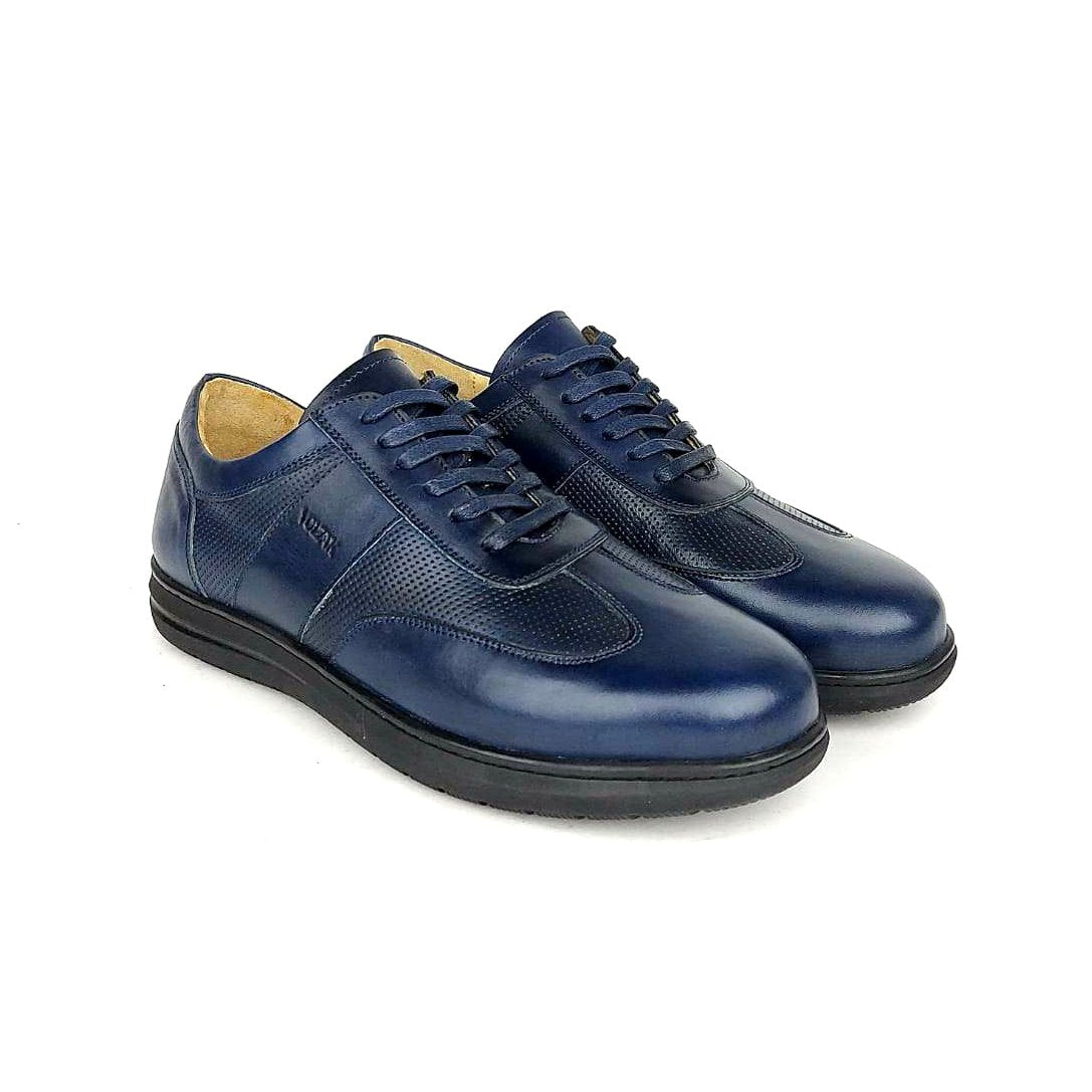 Volzak 6004 Chaussure en cuir bleu