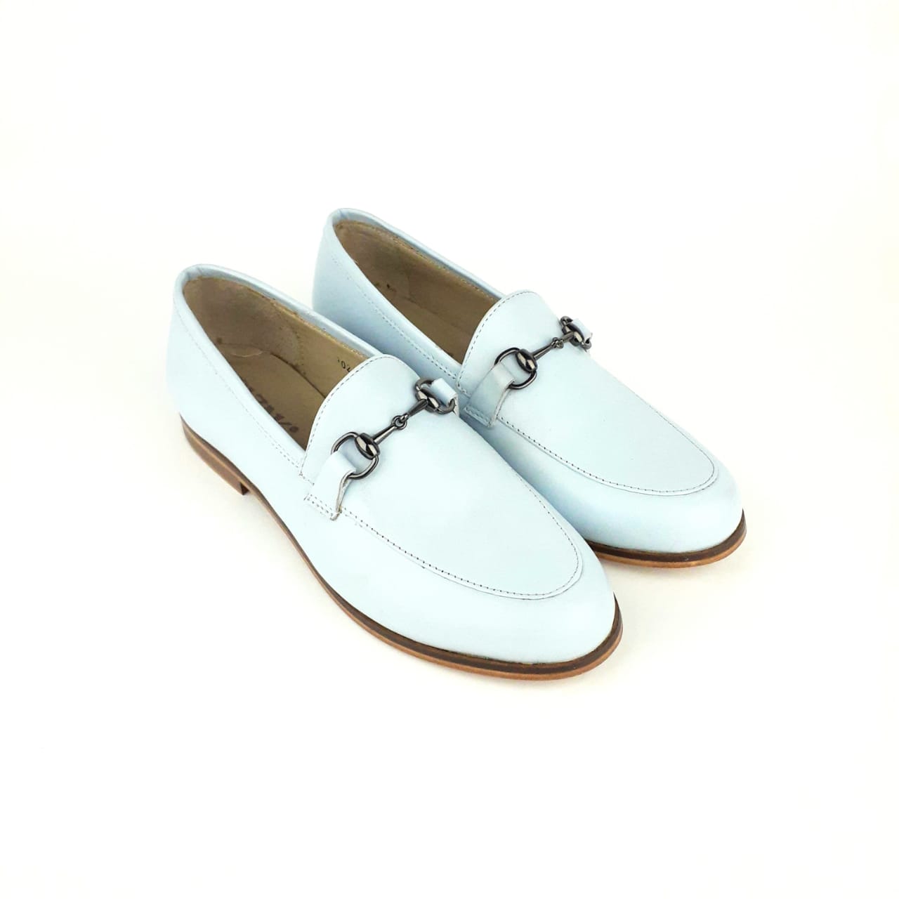 Volzak 102 Mocassin en cuir vert d'eau