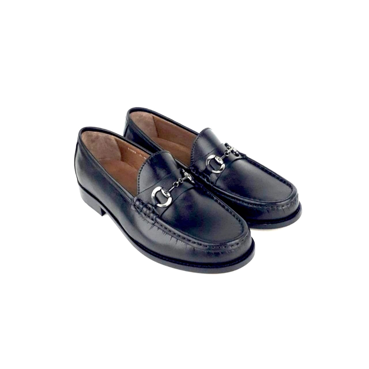 Volzak 1195 Mocassin penny en cuir Noir