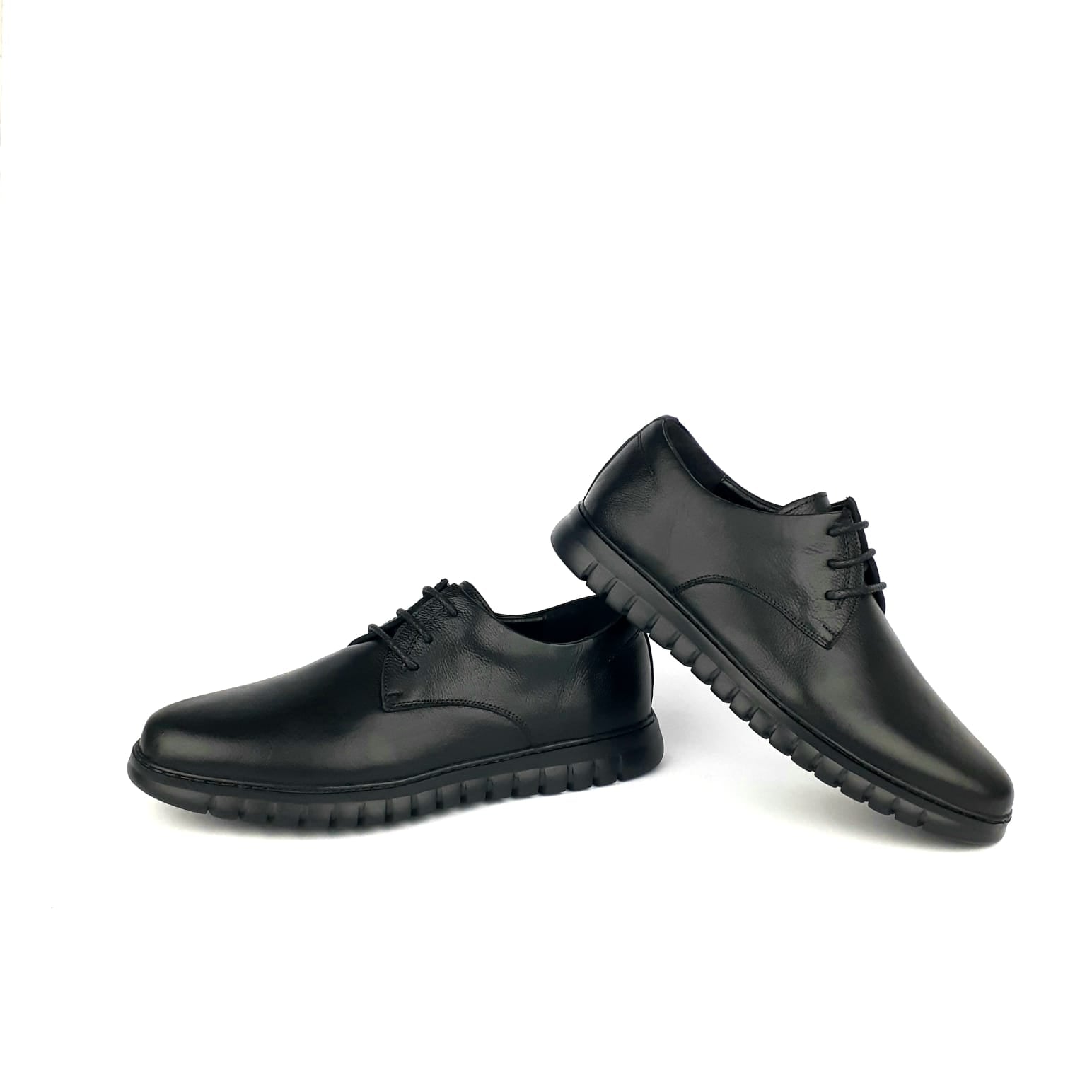 Volzak 6086 Black Leather Shoe