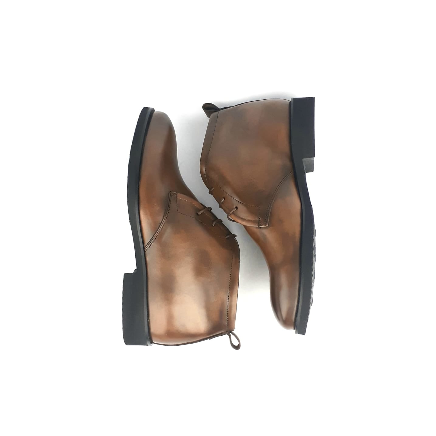 Volzak 1289 Bottine en cuir marron vintage