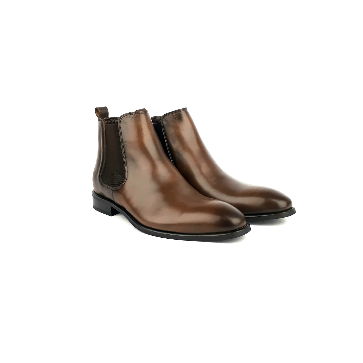 Volzak 1300 Bottine en cuir Marron vintage