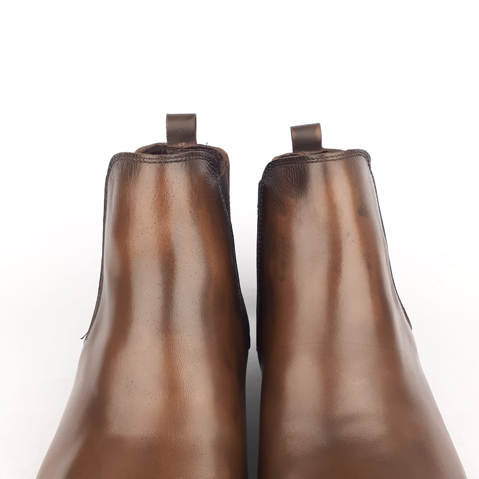 Volzak 1300 Bottine en cuir Marron vintage