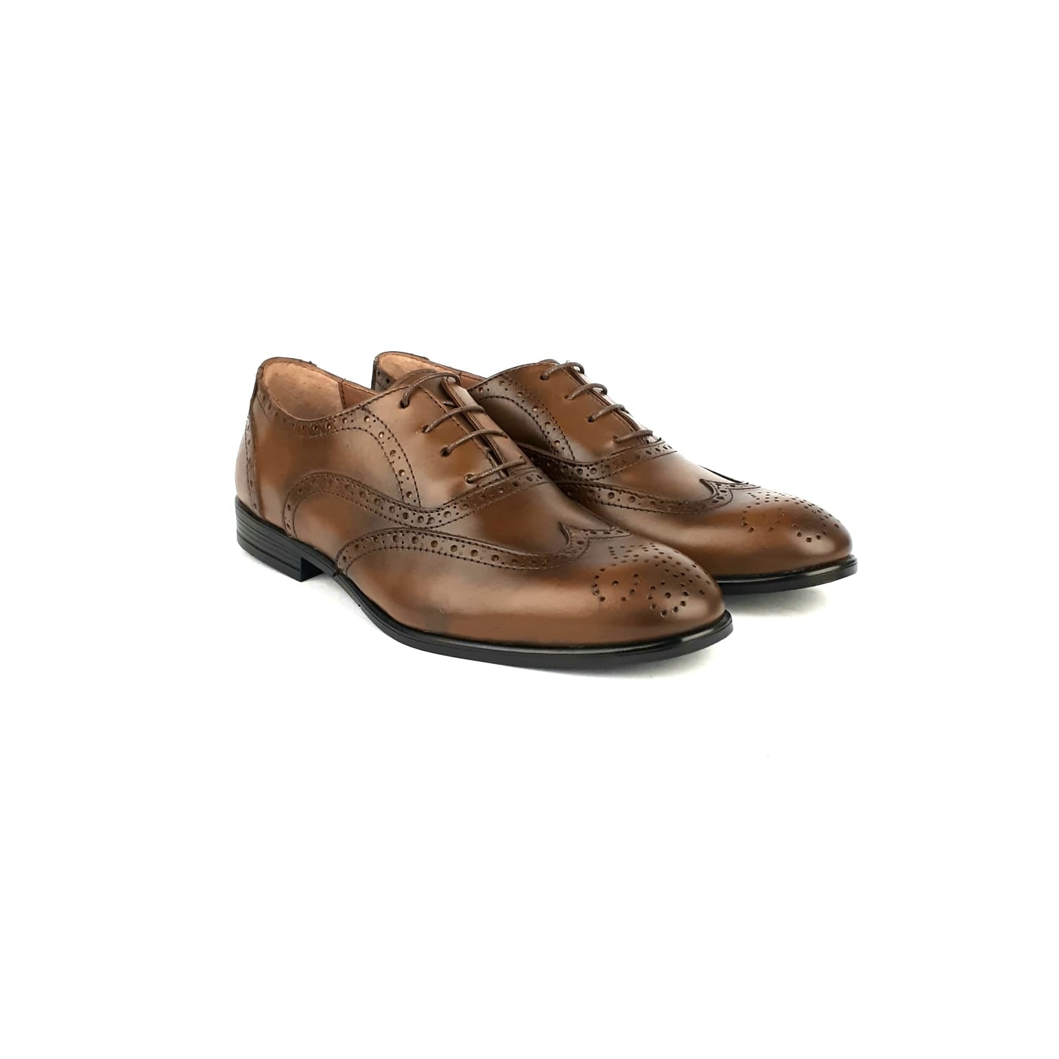 Volzak 891 Chaussure en cuir Marron vintage