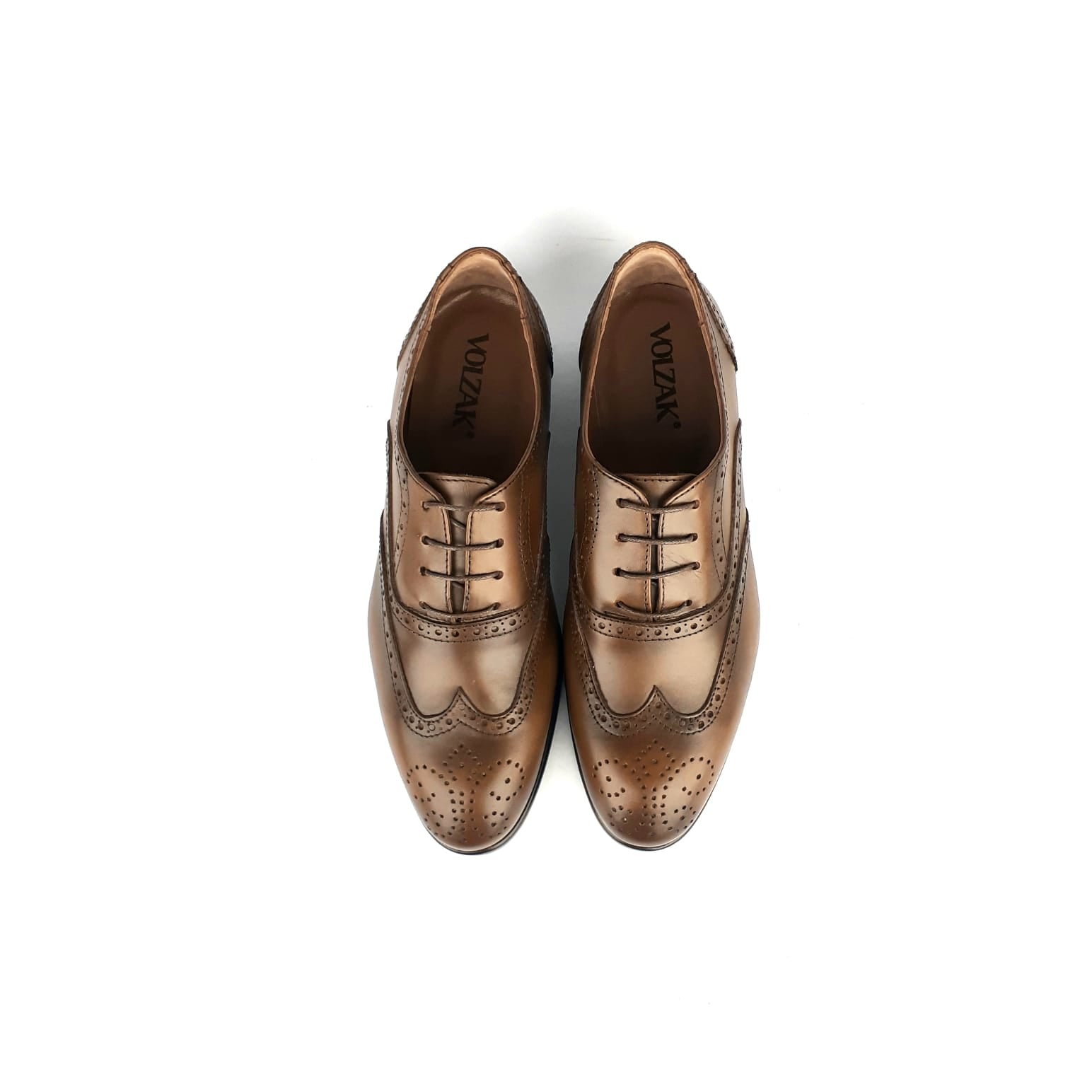 Volzak 891 Chaussure en cuir Marron vintage