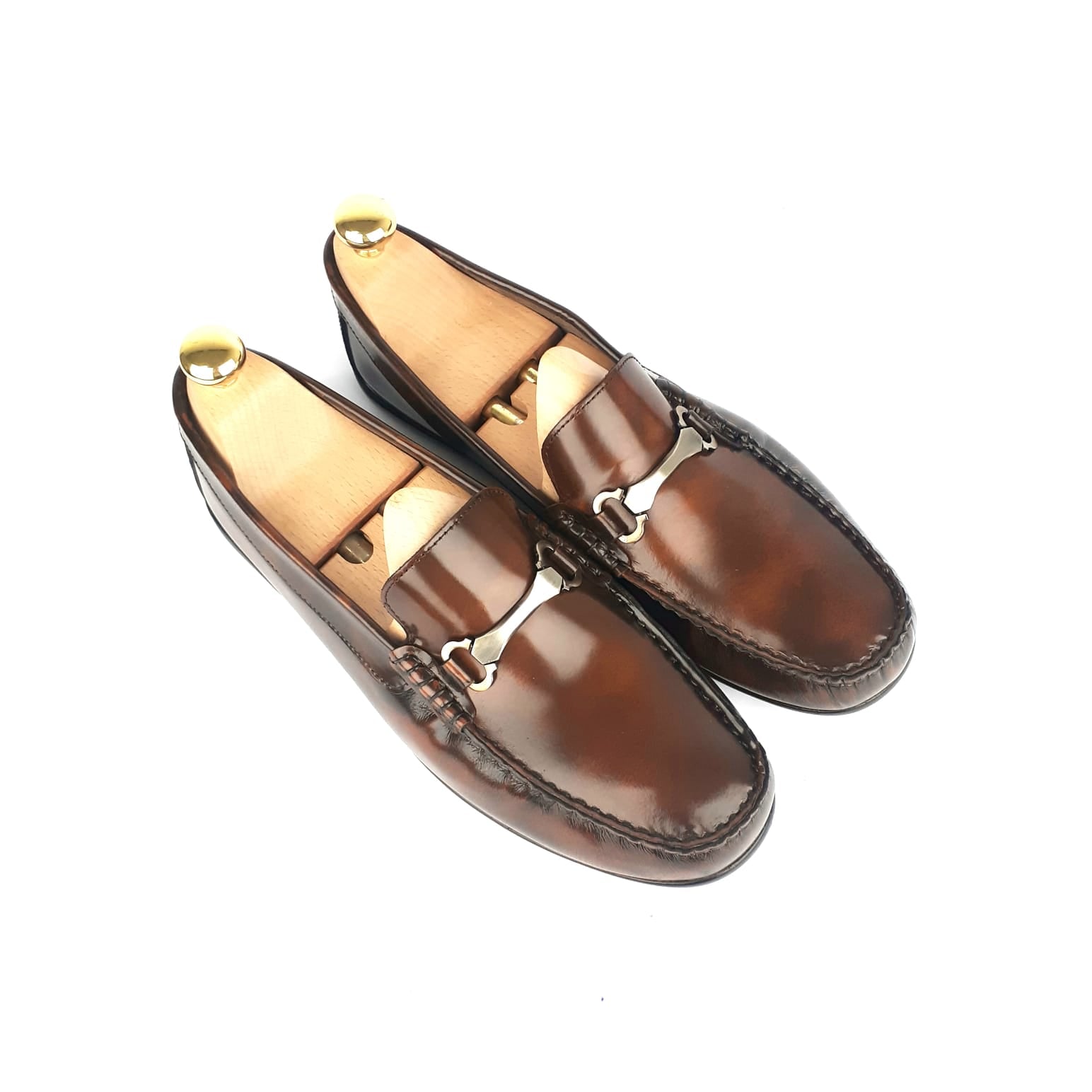 .1241 Mocassin en cuir Démasquable Marron