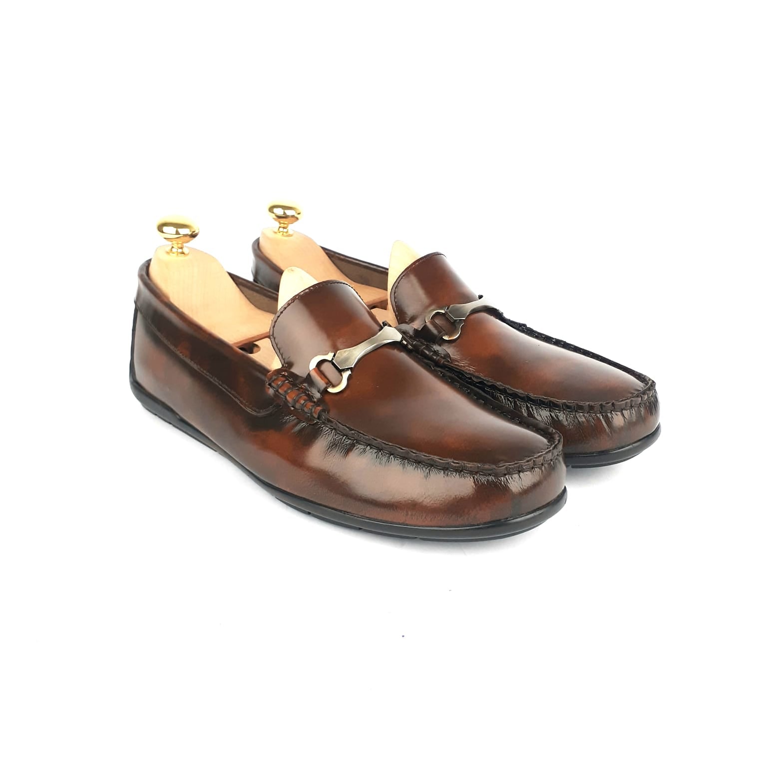 .1241 Mocassin en cuir Démasquable Marron