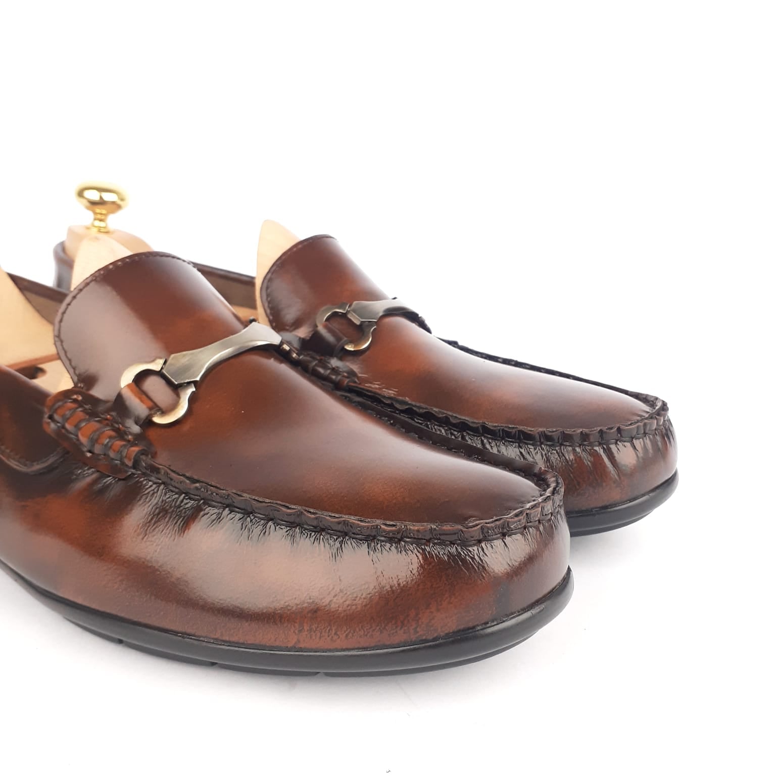 .1241 Mocassin en cuir Démasquable Marron