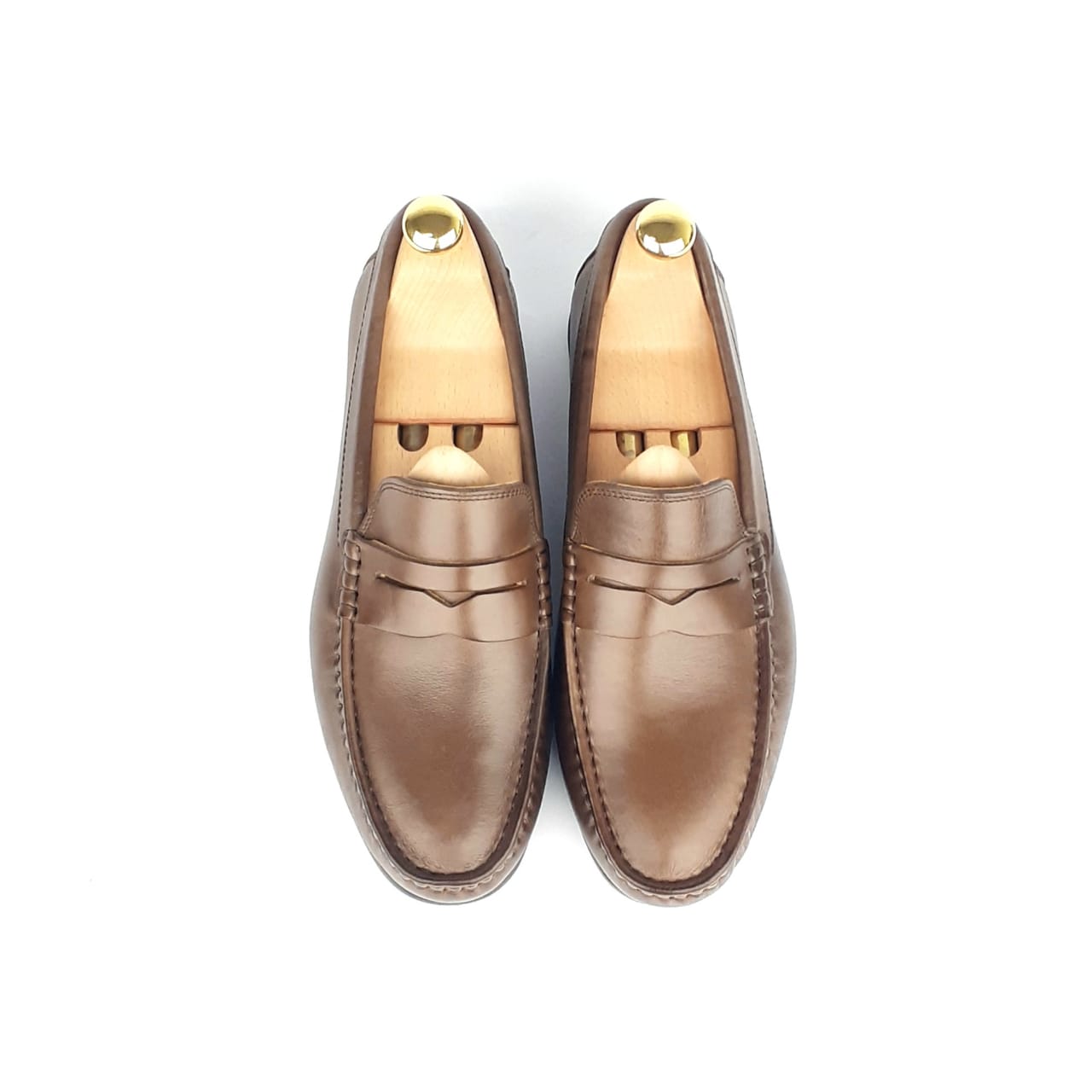 Volzak 100 Mocassin en cuir Marron vintage