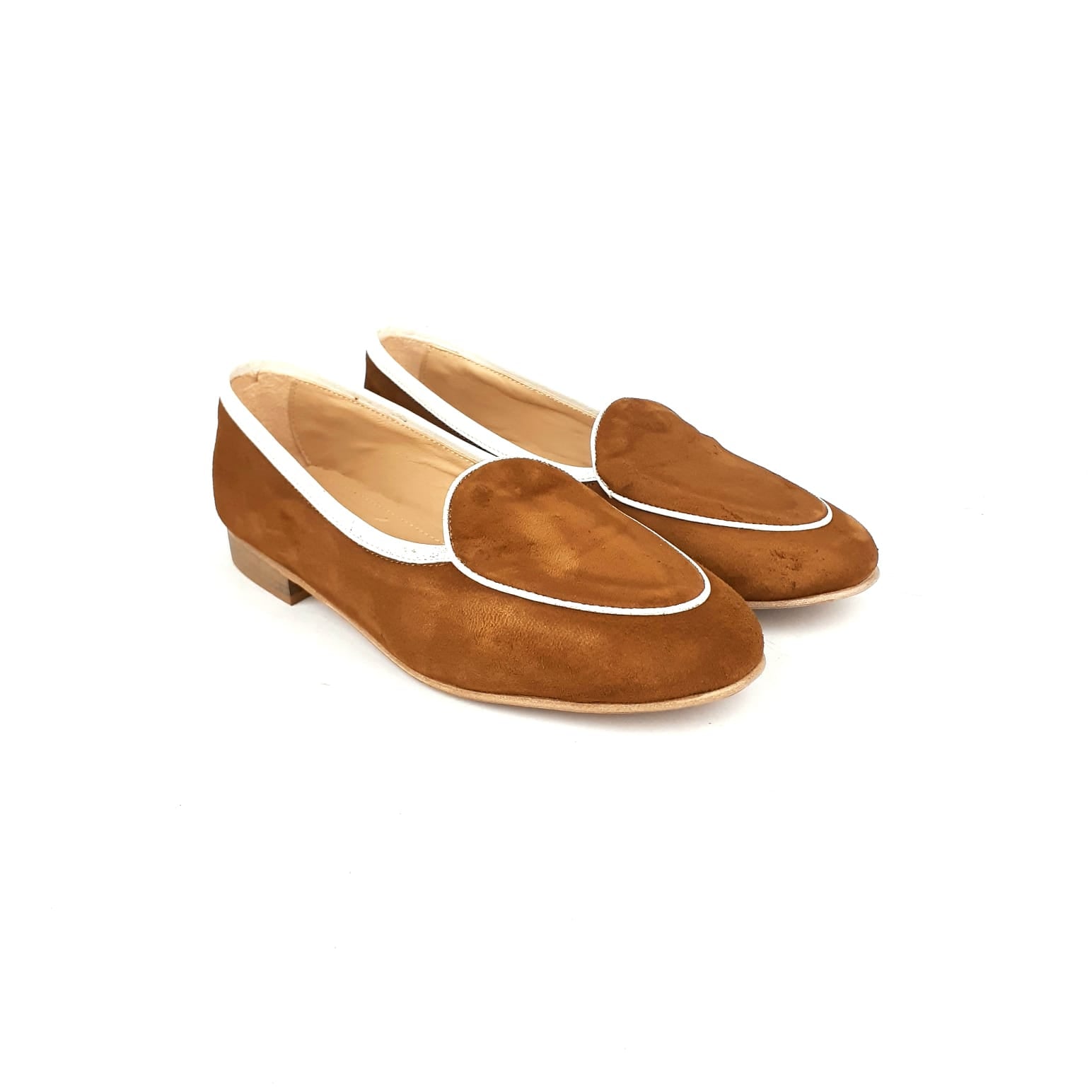 Volzak 60 Ballerine en daim cajou