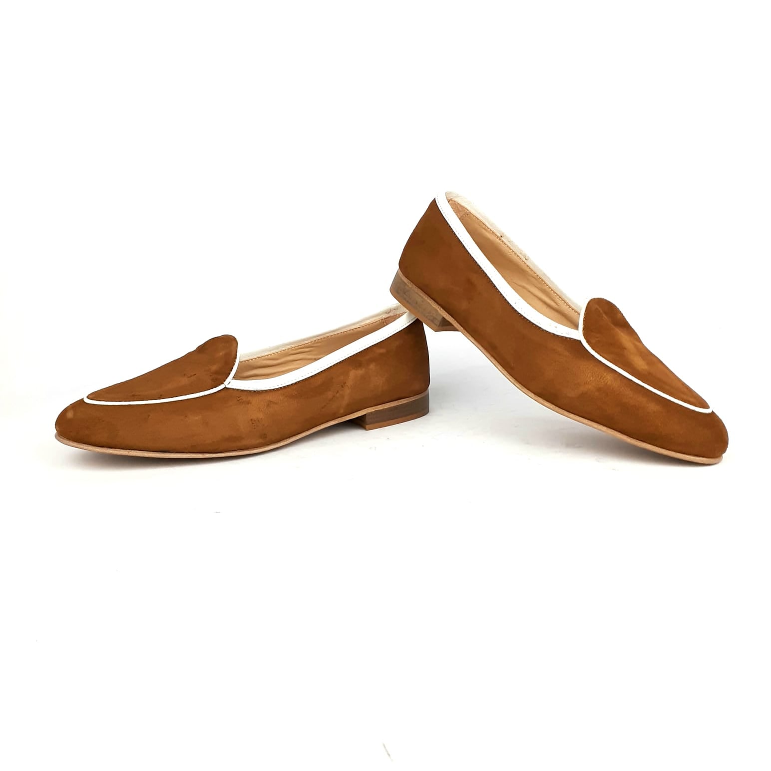 Volzak 60 Ballerine en daim cajou