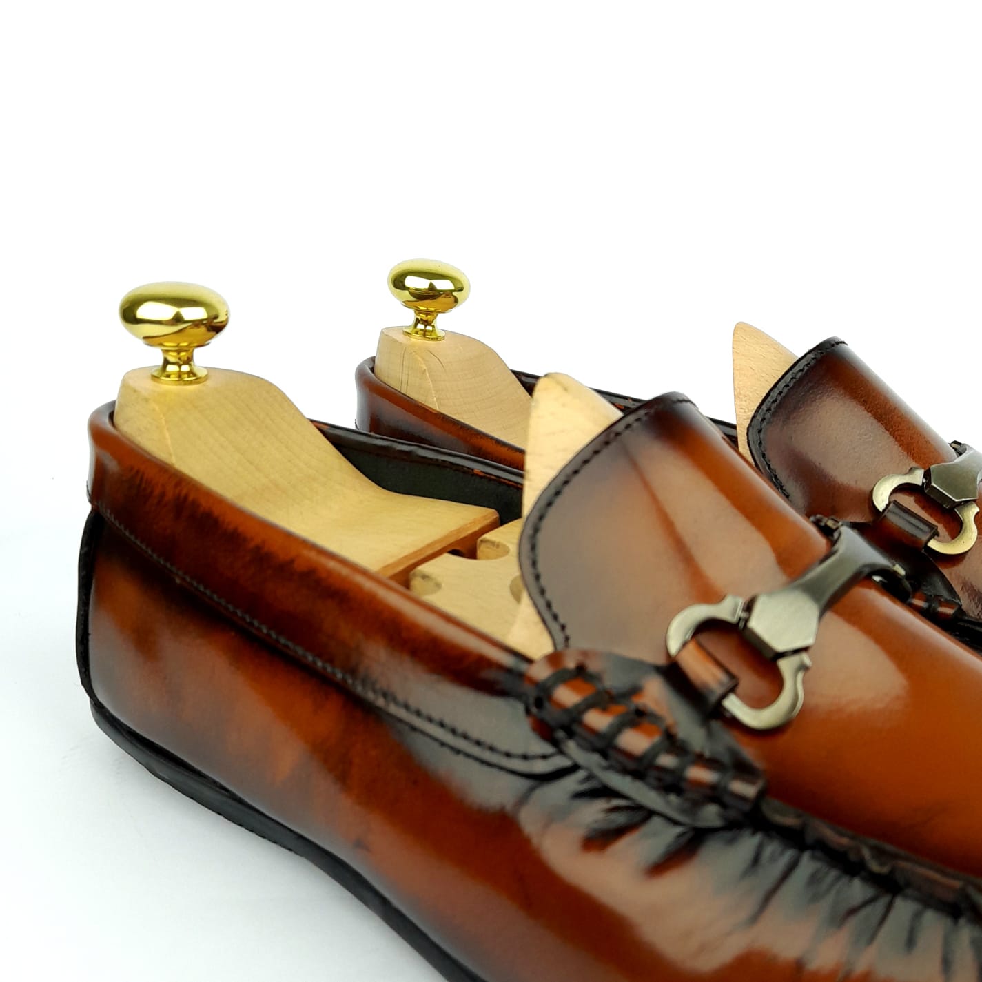 Volzak 6006 Mocassin en cuir Démasquable Marron