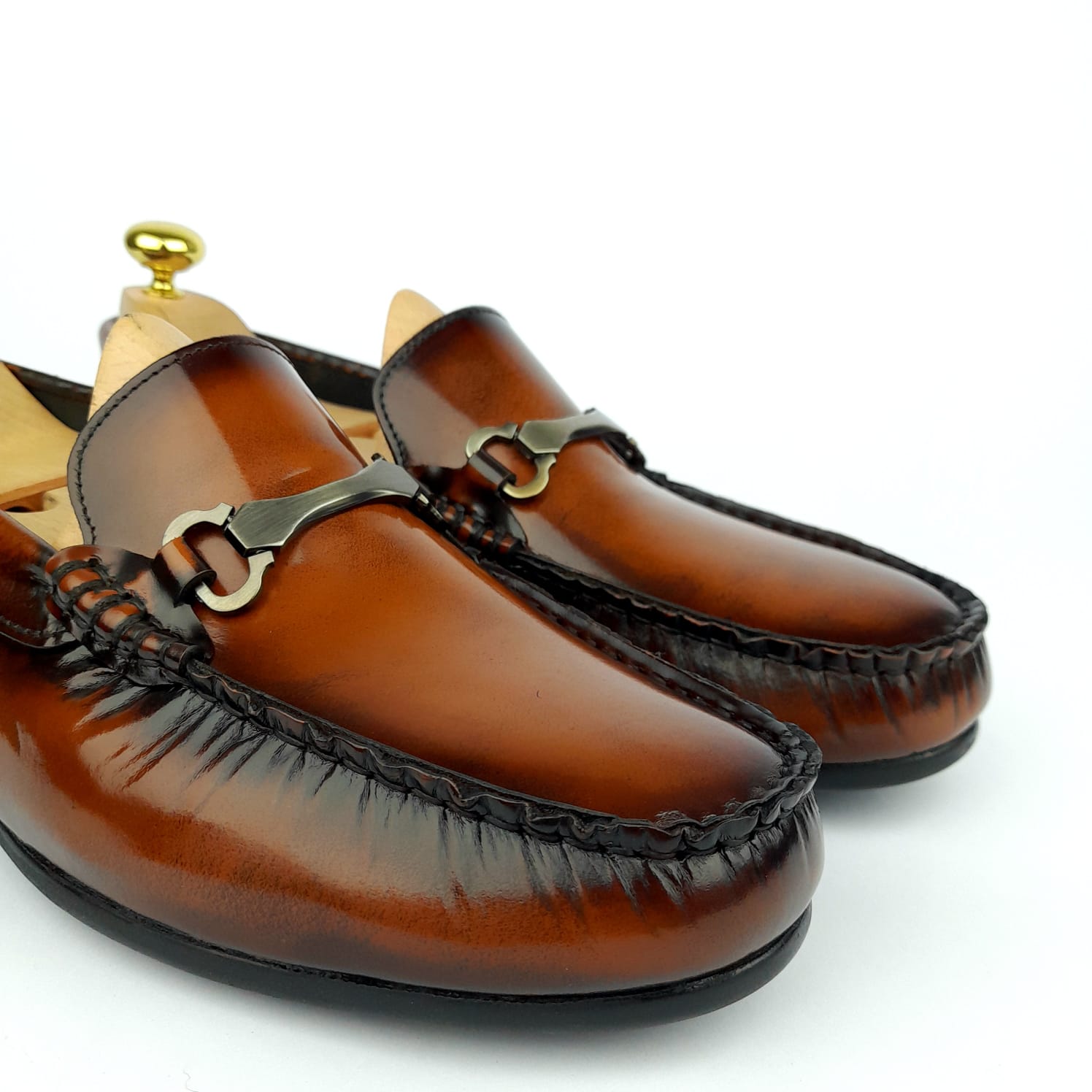 Volzak 6006 Mocassin en cuir Démasquable Marron