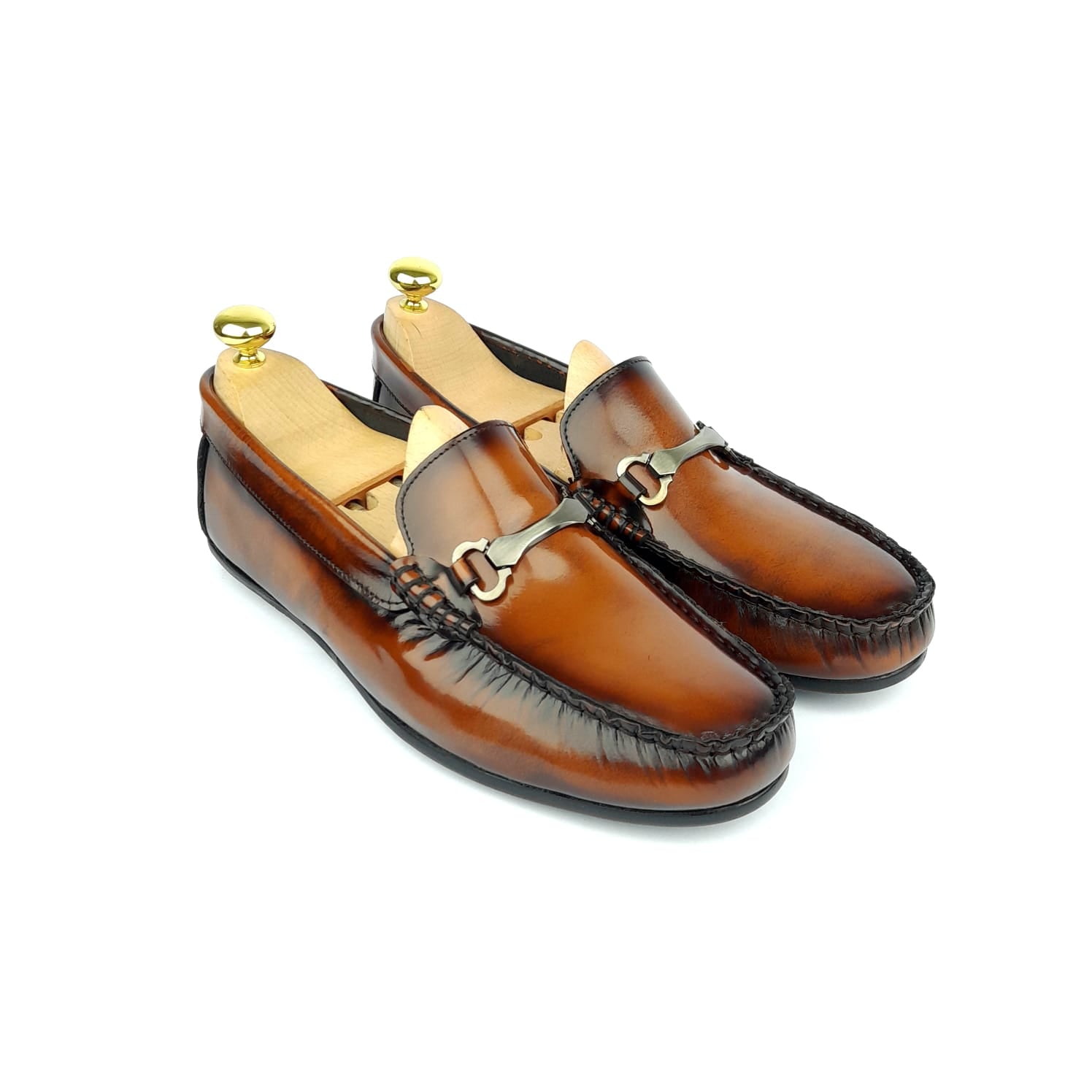 Volzak 6006 Mocassin en cuir Démasquable Marron
