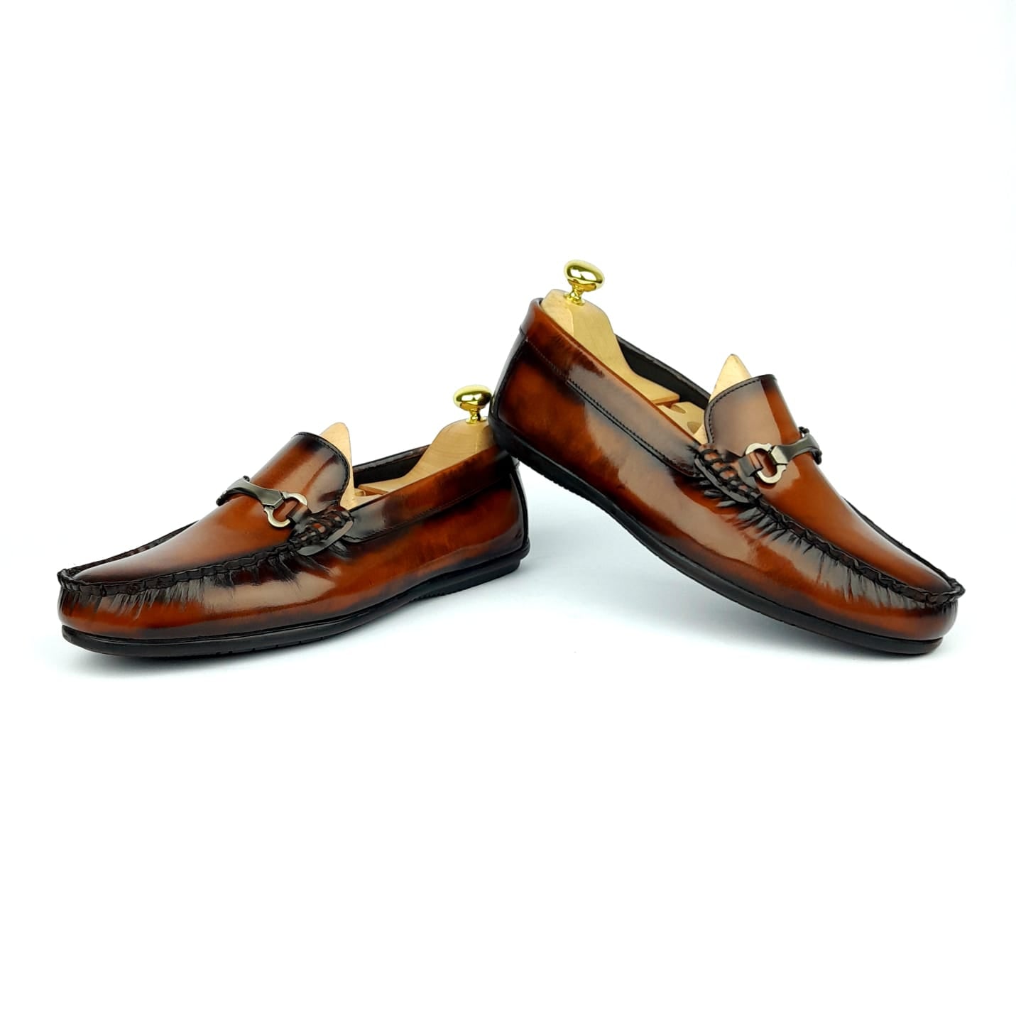 Volzak 6006 Mocassin en cuir Démasquable Marron