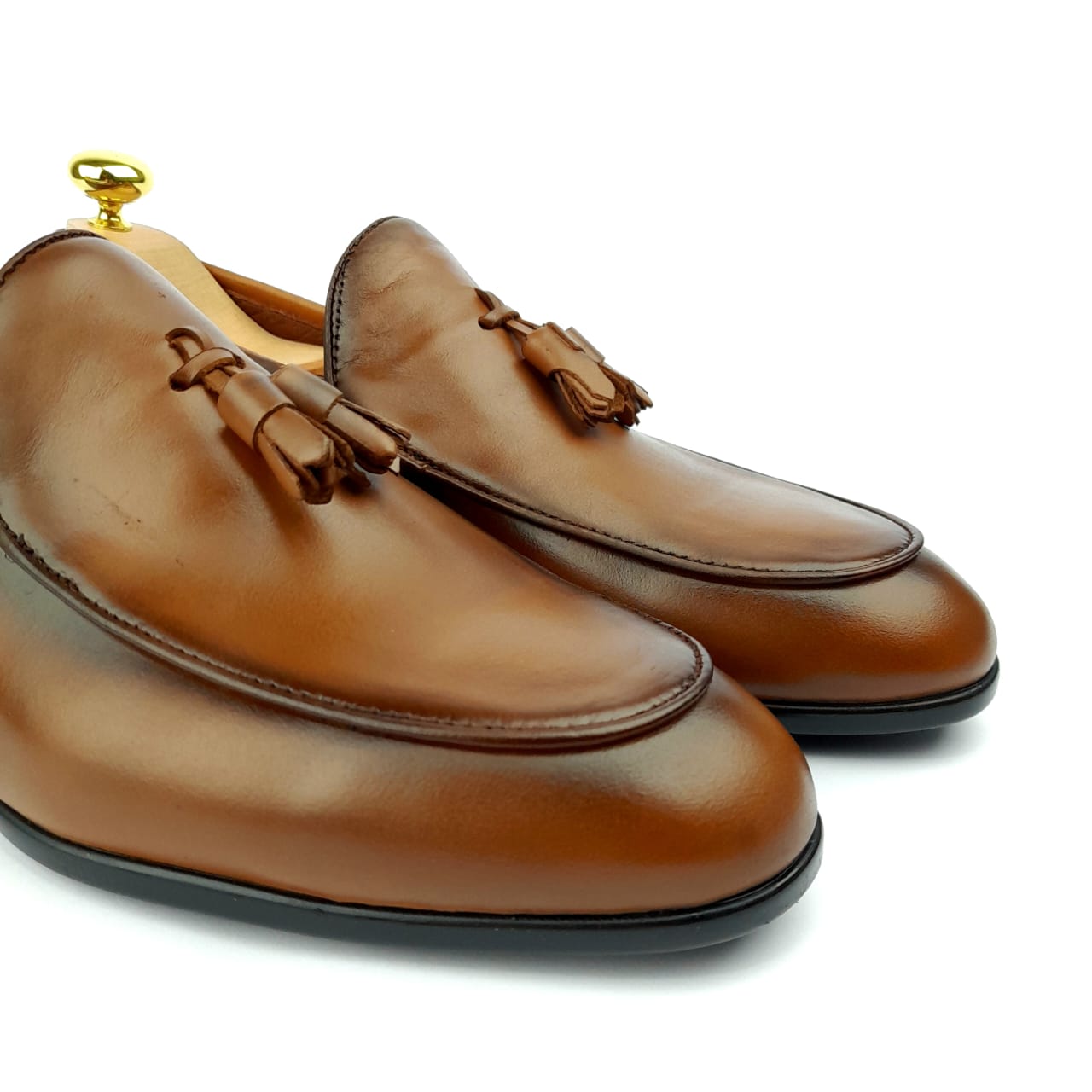 Volzak 5053 Camel Leather Moccasin