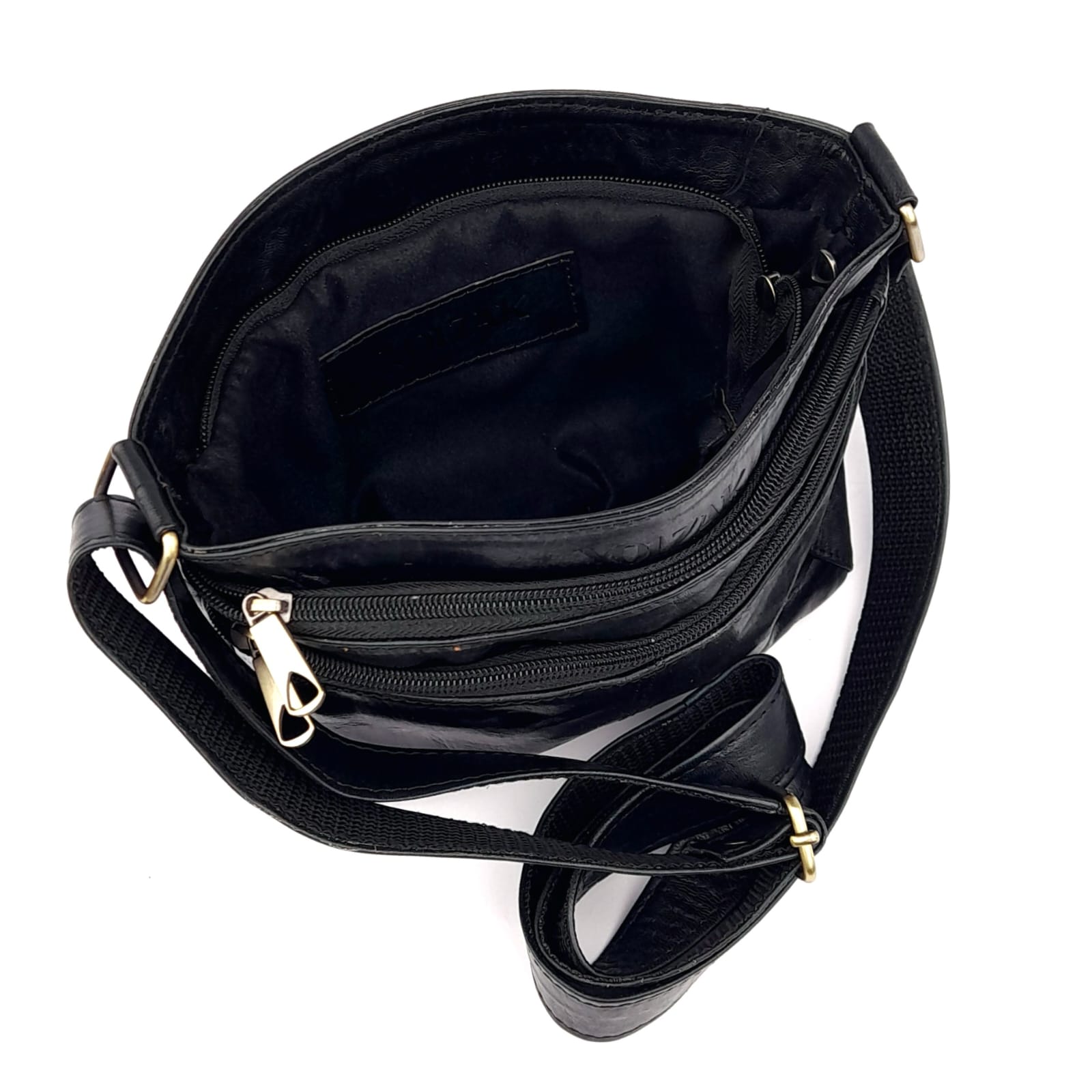 A63 Sac Femme En Cuir traditionnel Noir