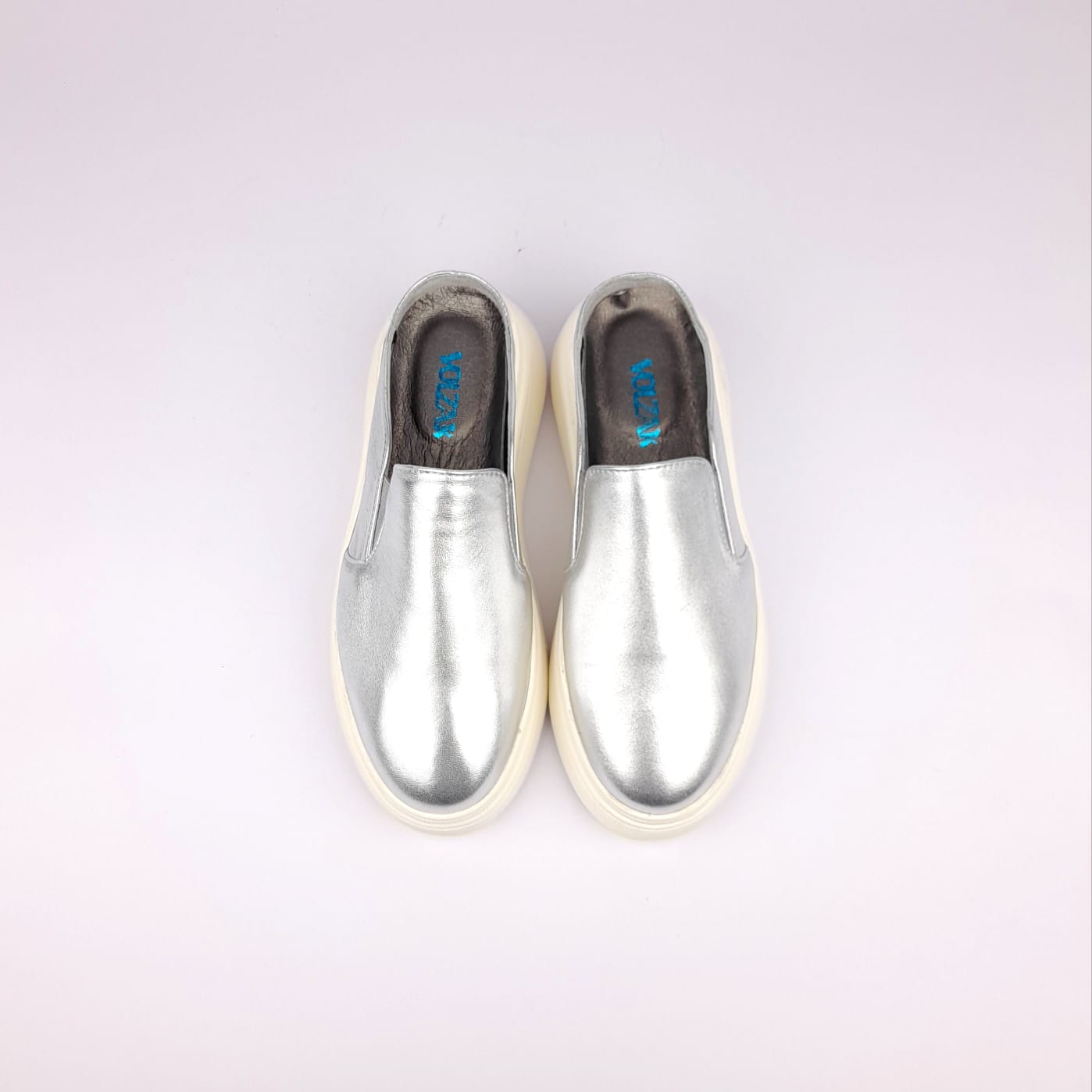 ''02 Silver Leather Mule